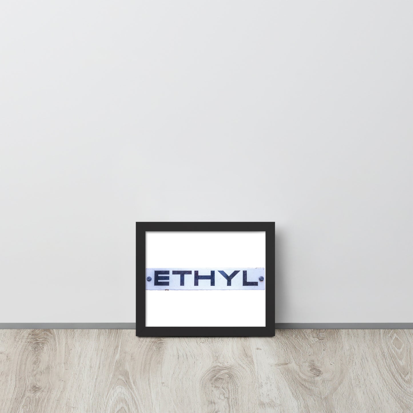 Vintage Ethyl Gas Sign Framed poster