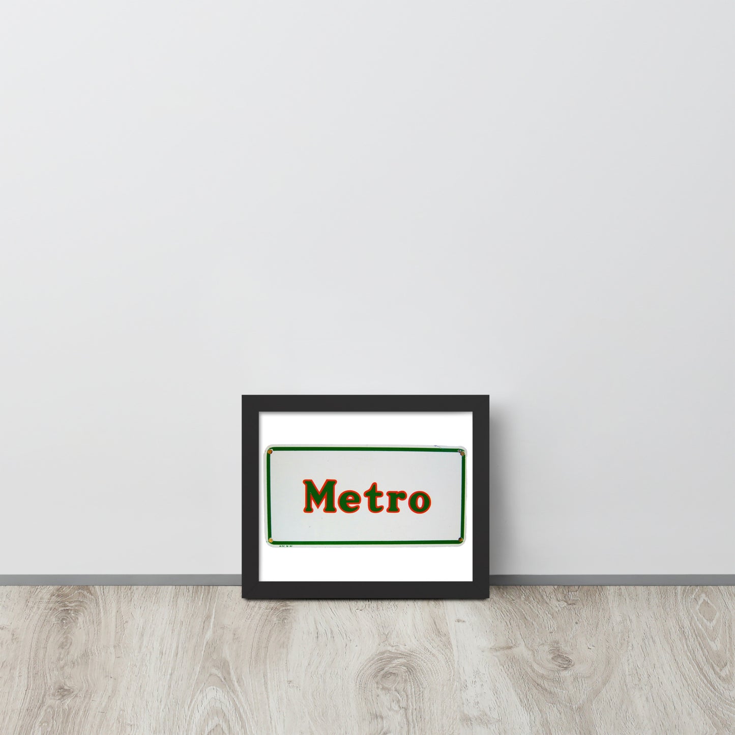 Retro Metro Tin Style Framed poster