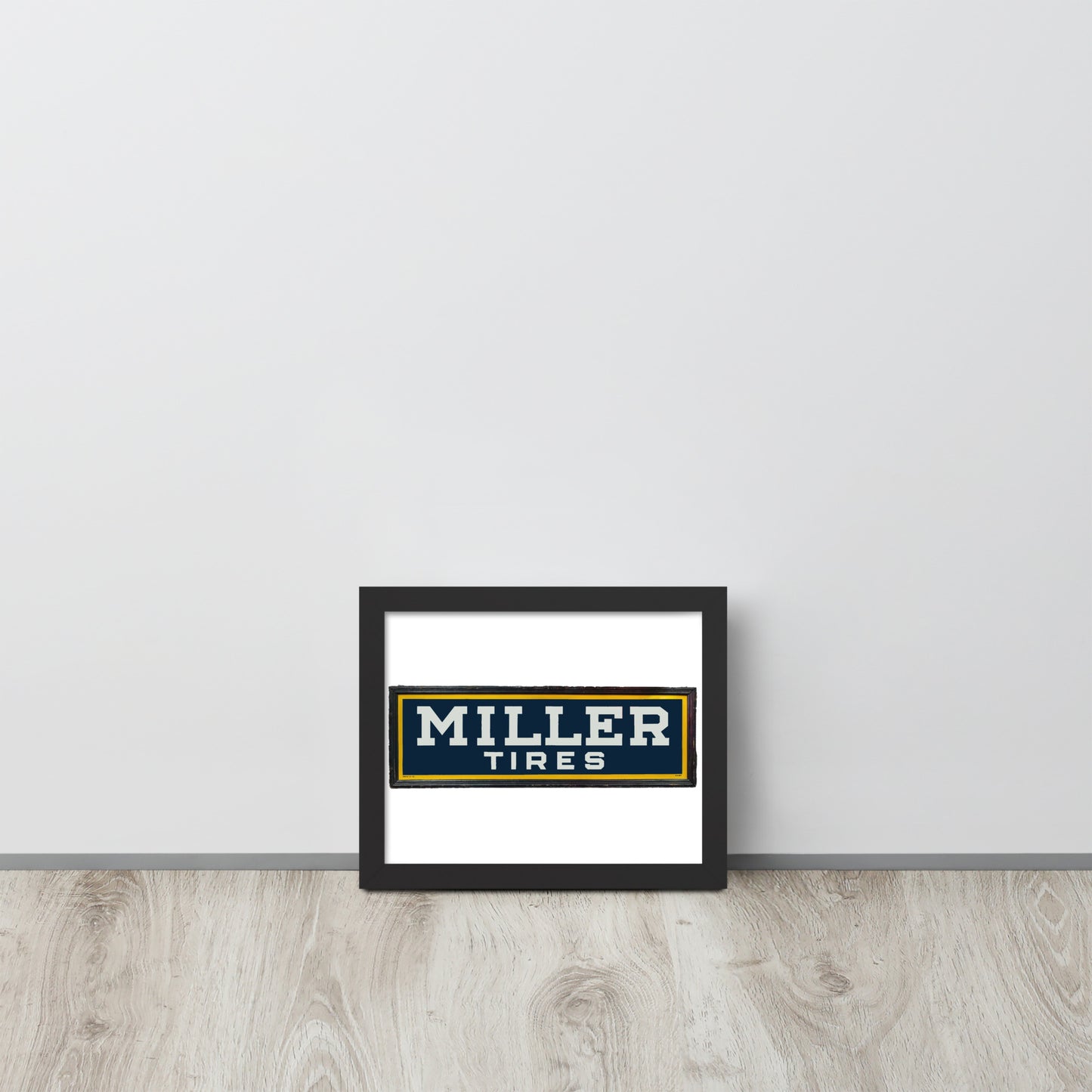 Vintage Miller Tire Sign Framed poster