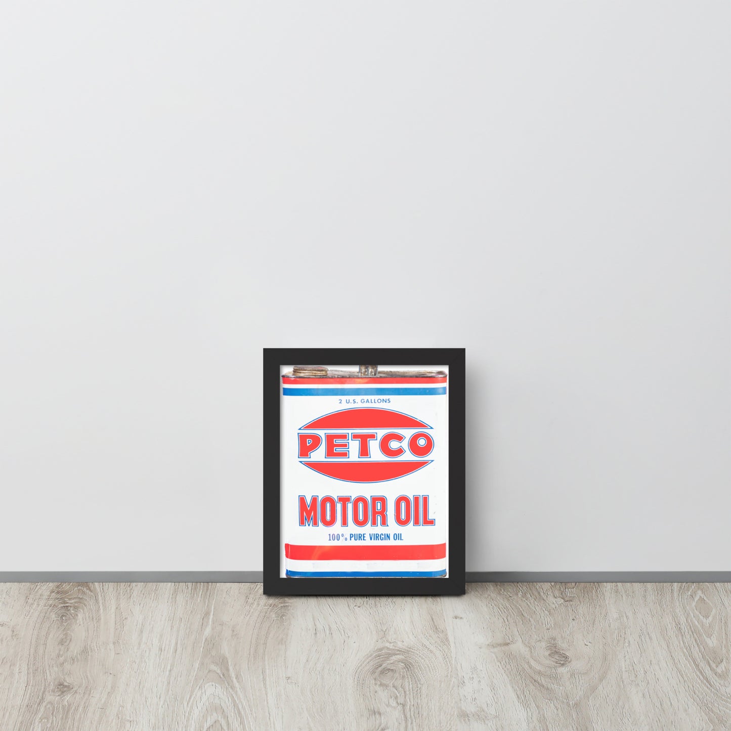 Vintage Petco Oil Can Framed poster