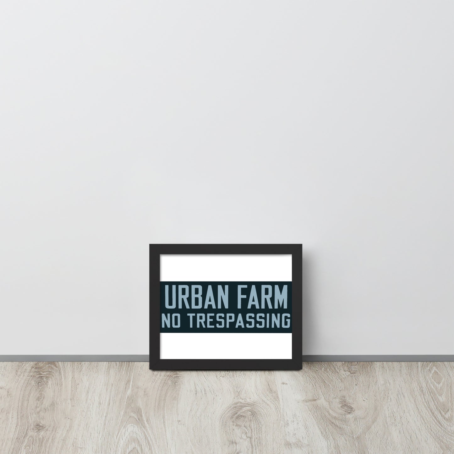 Retro Urban Farm Sign Porcelain Style Framed poster