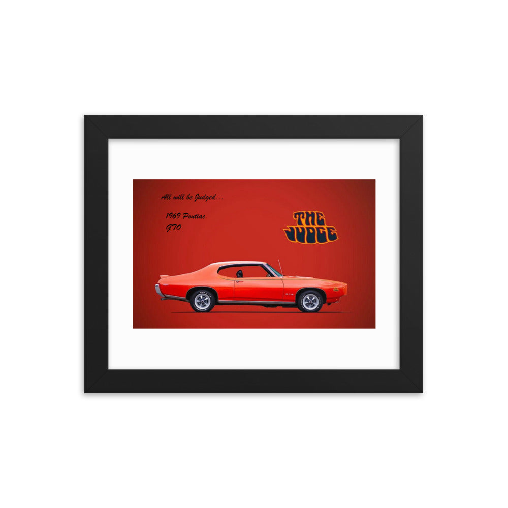 1969 Pontiac GTO: The Judge Framed poster