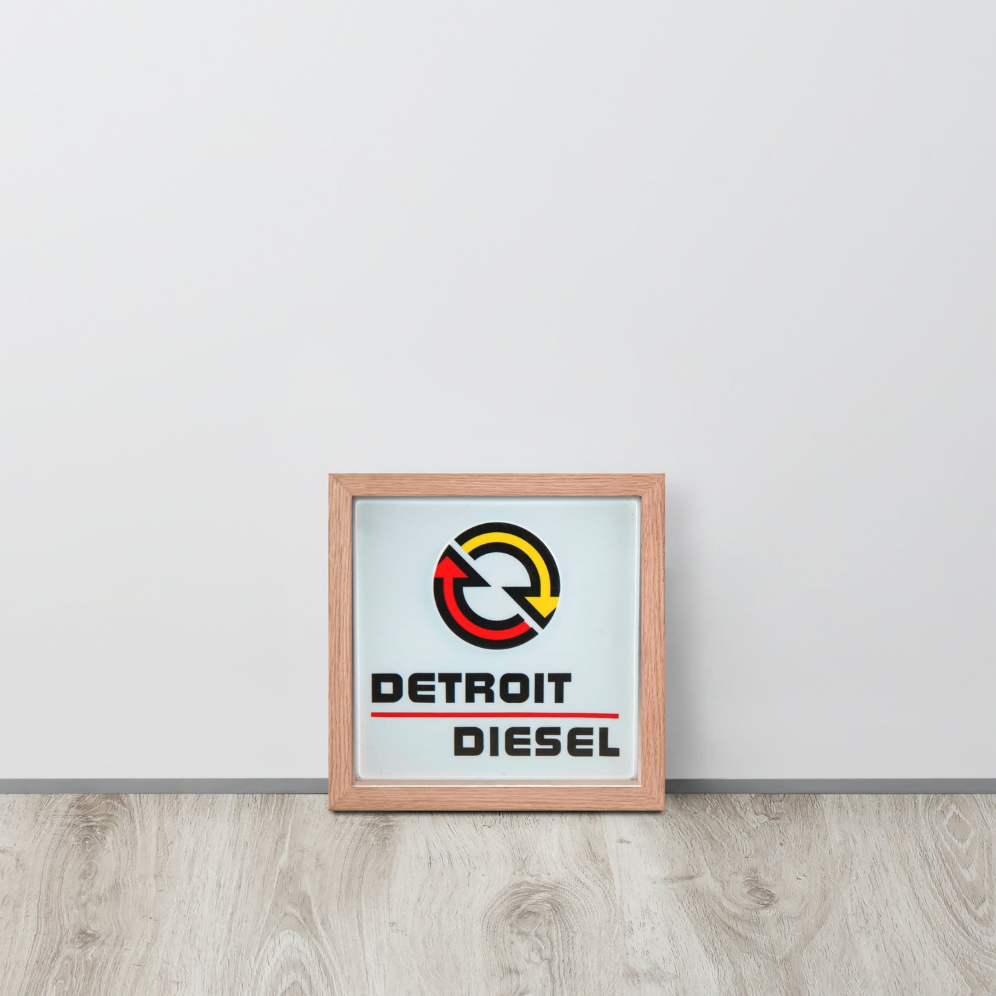 Detroit Diesel Retro Design Framed poster