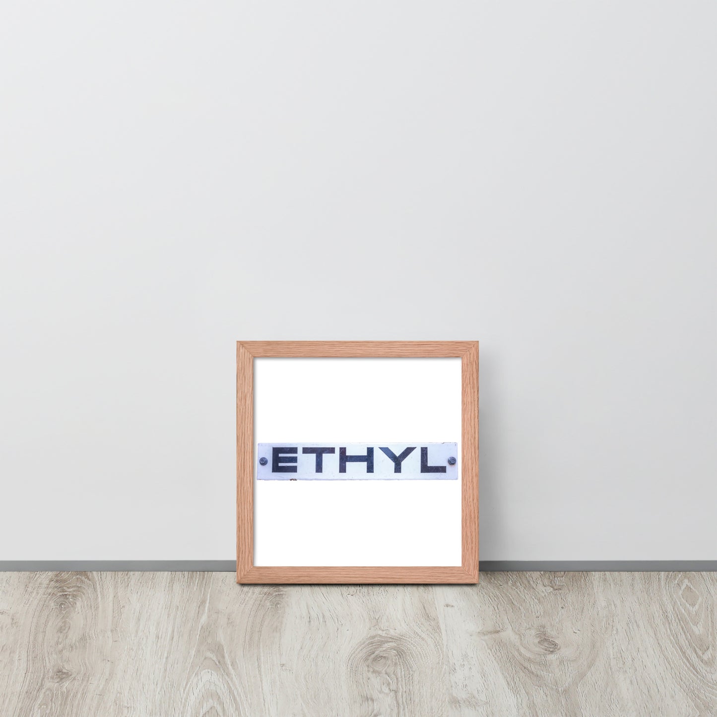 Vintage Ethyl Gas Sign Framed poster