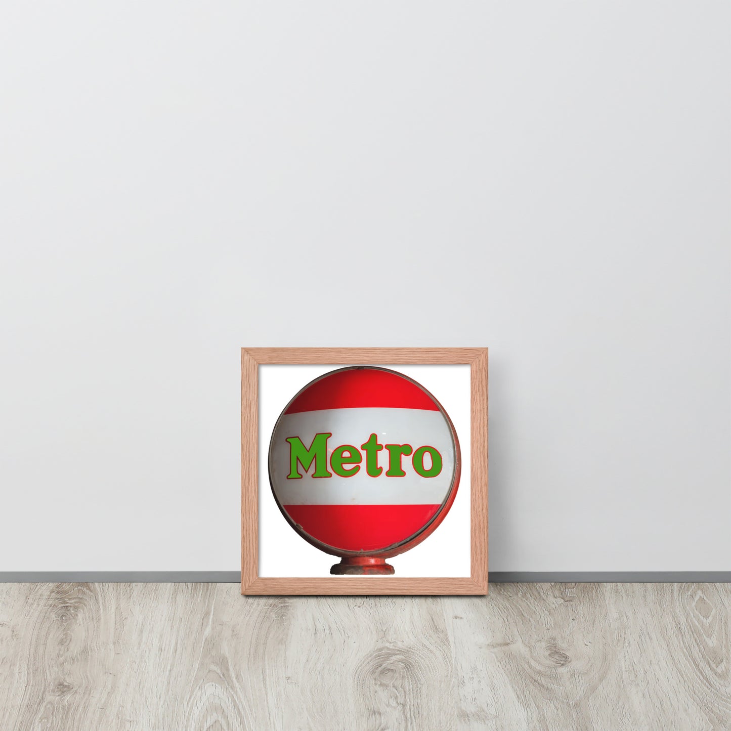 Retro Metro Globe Style Framed poster