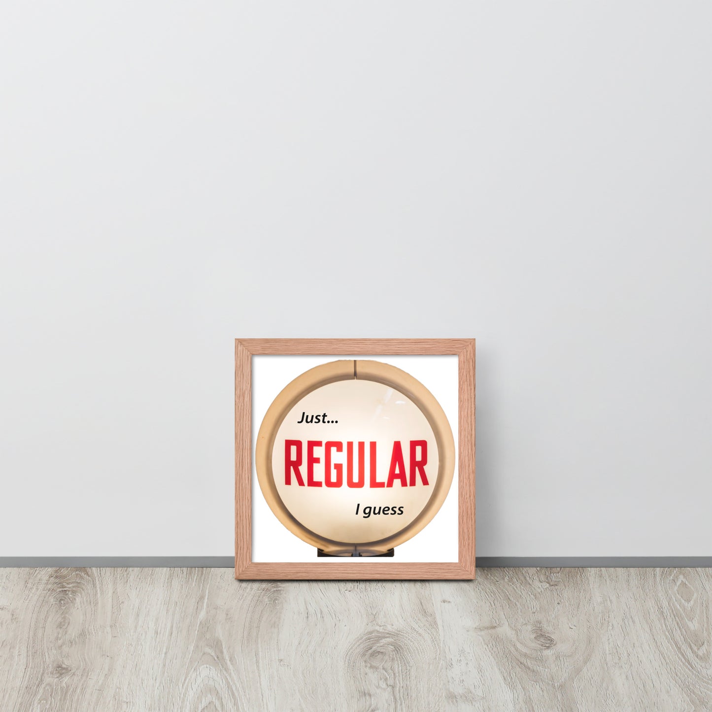 Retro Gas Globe Style Regular Framed poster