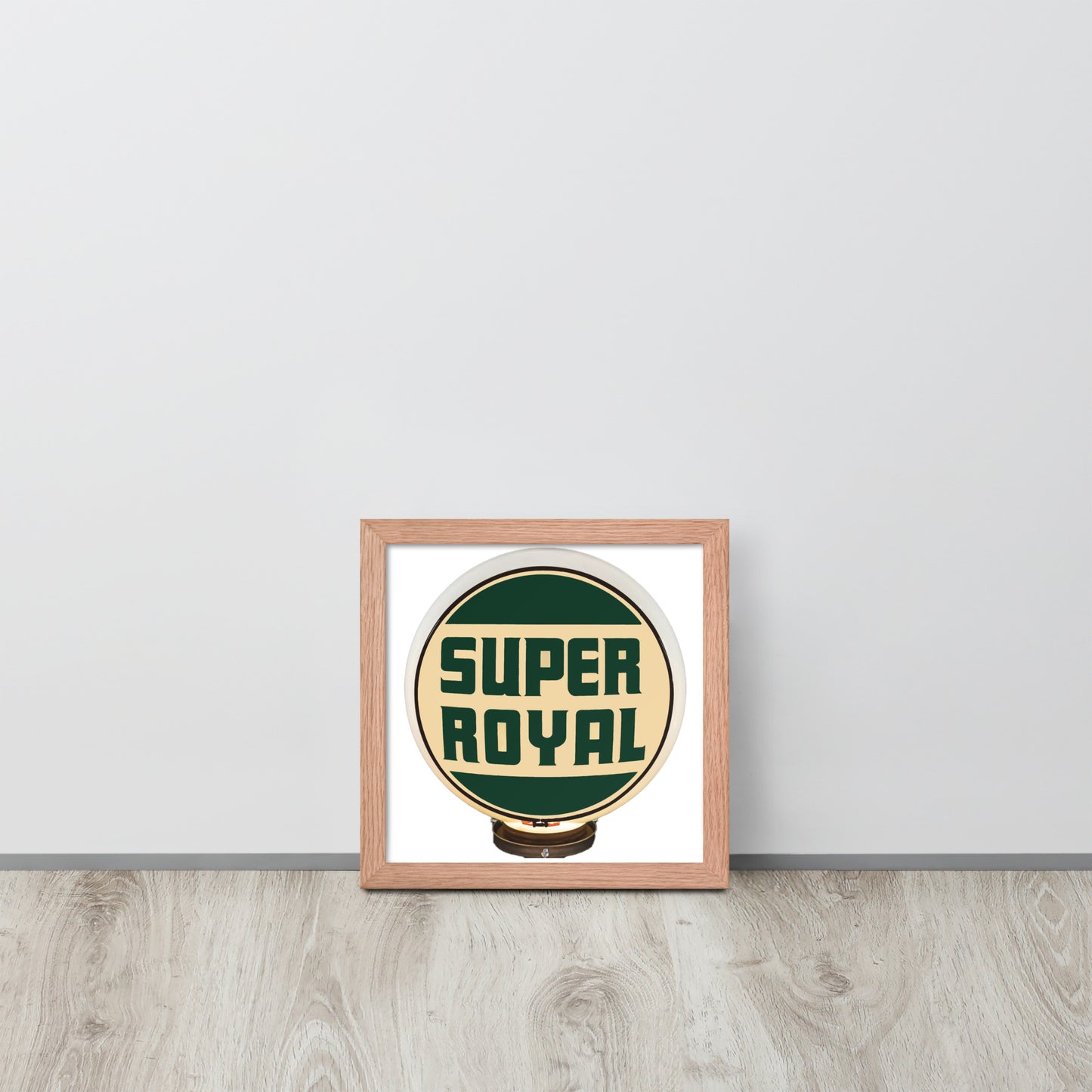 Super Royal Globe Style Framed poster