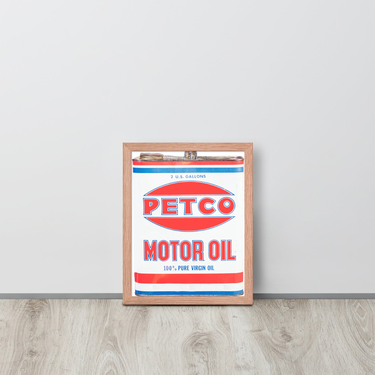 Vintage Petco Oil Can Framed poster