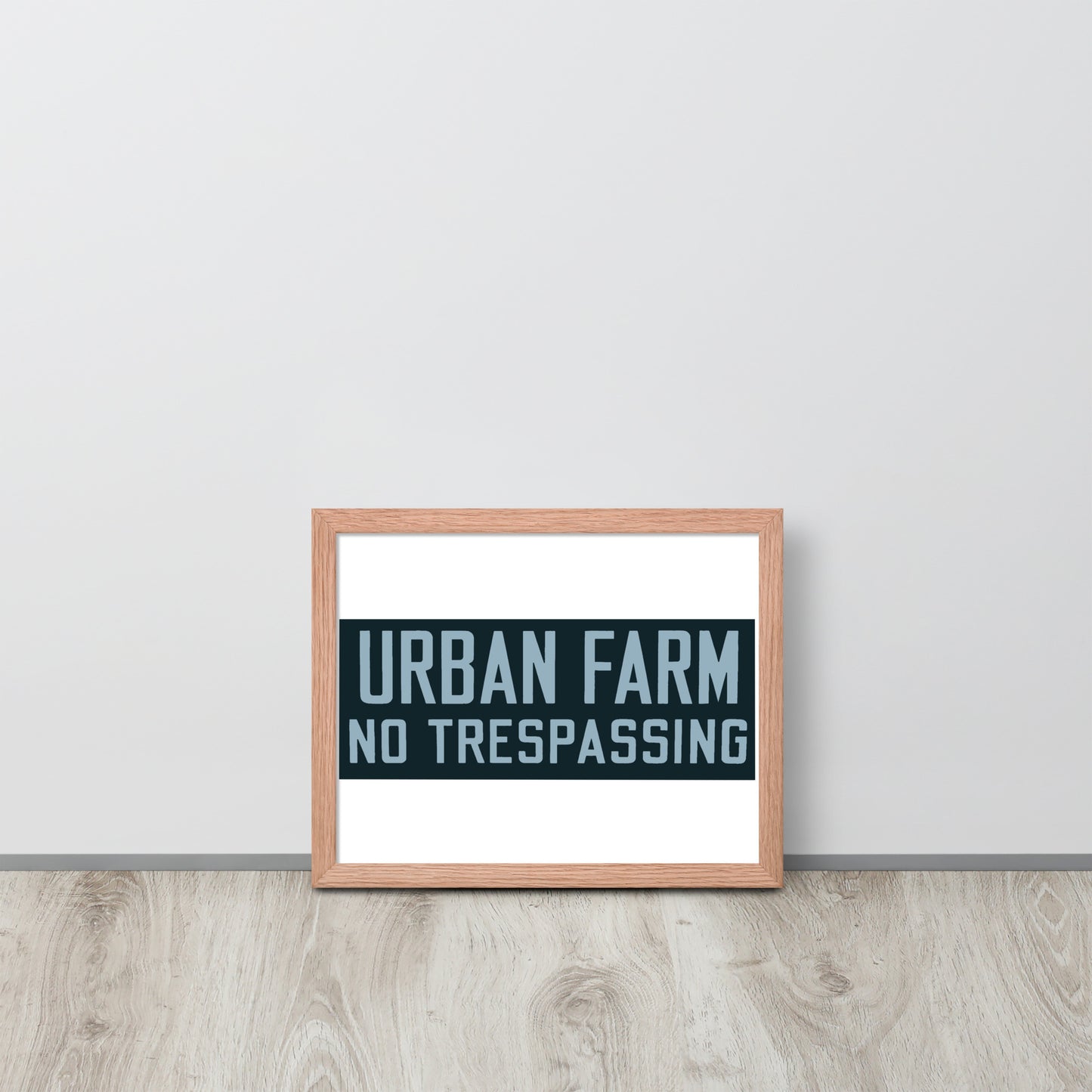 Retro Urban Farm Sign Porcelain Style Framed poster