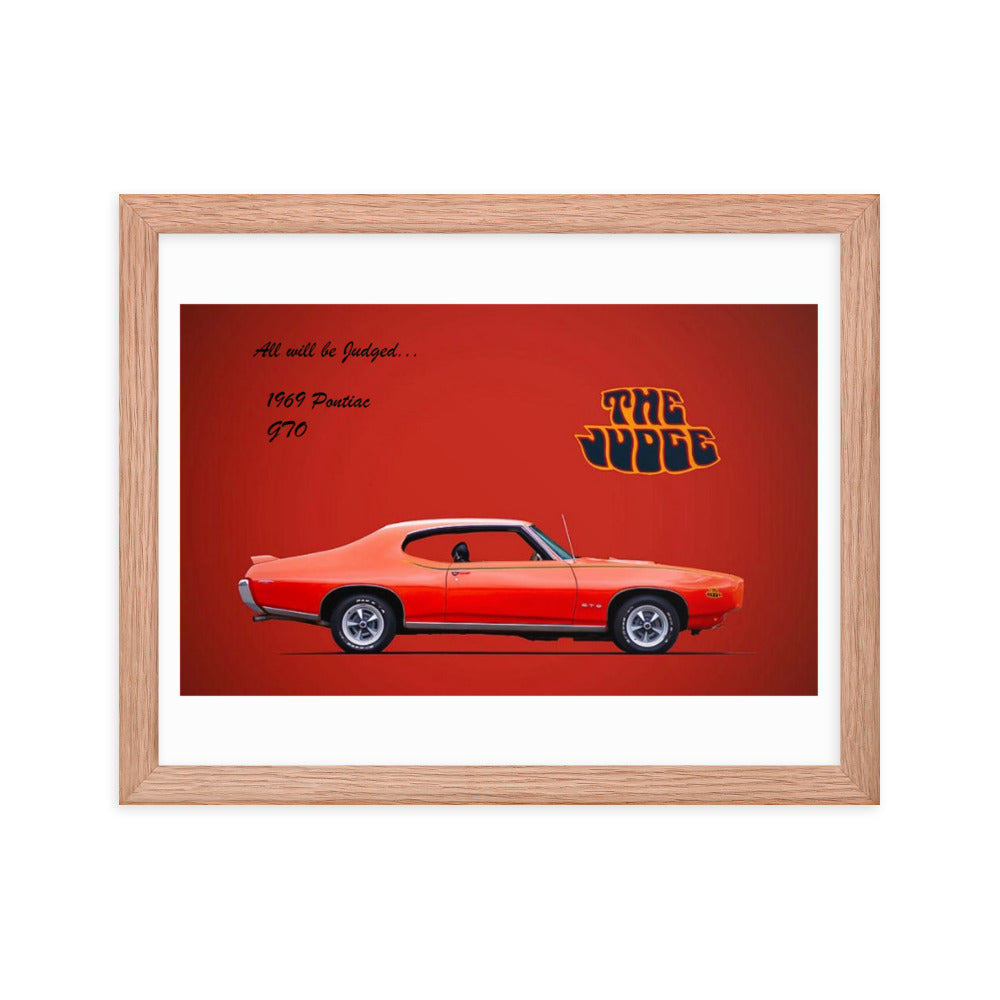 1969 Pontiac GTO: The Judge Framed poster