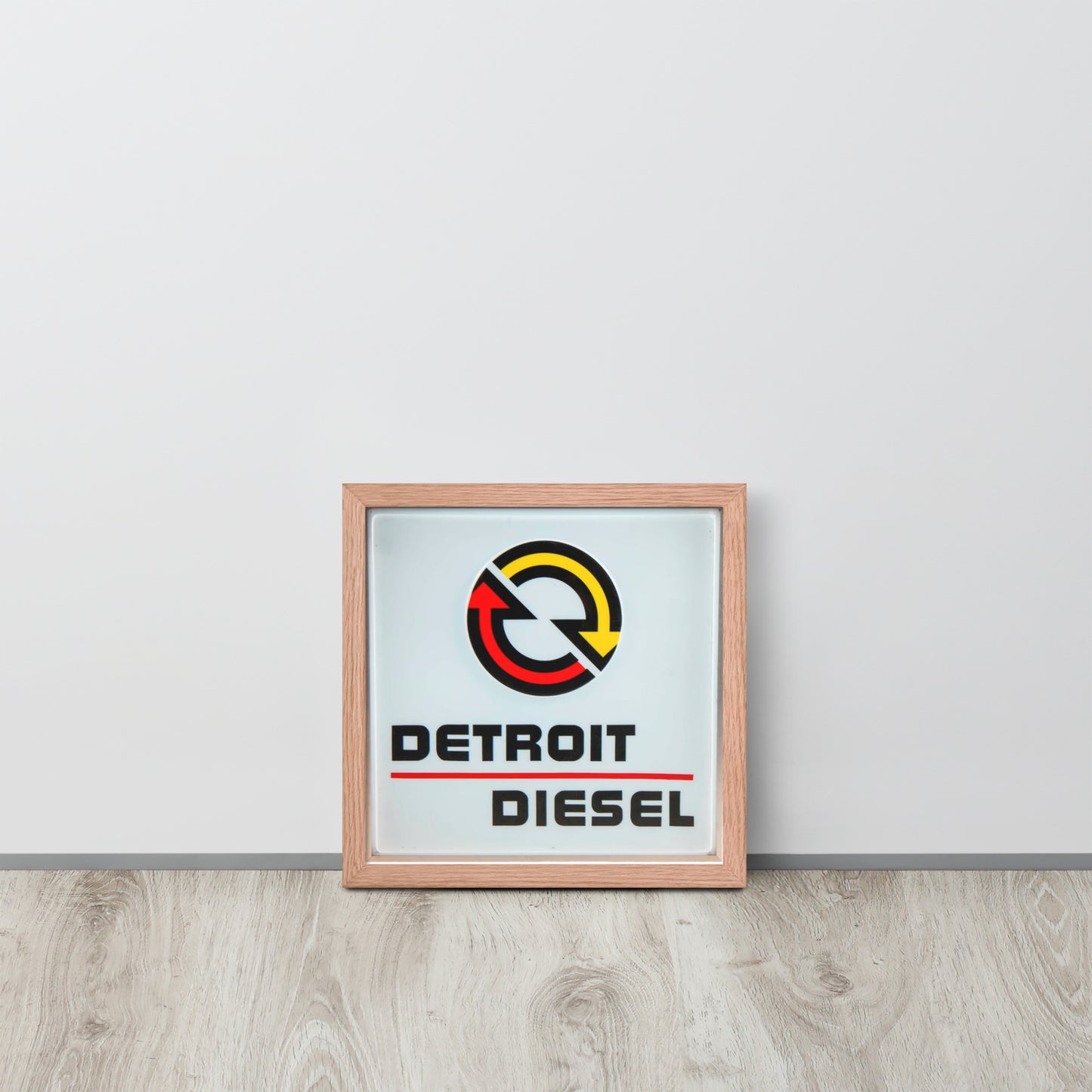 Detroit Diesel Retro Design Framed poster