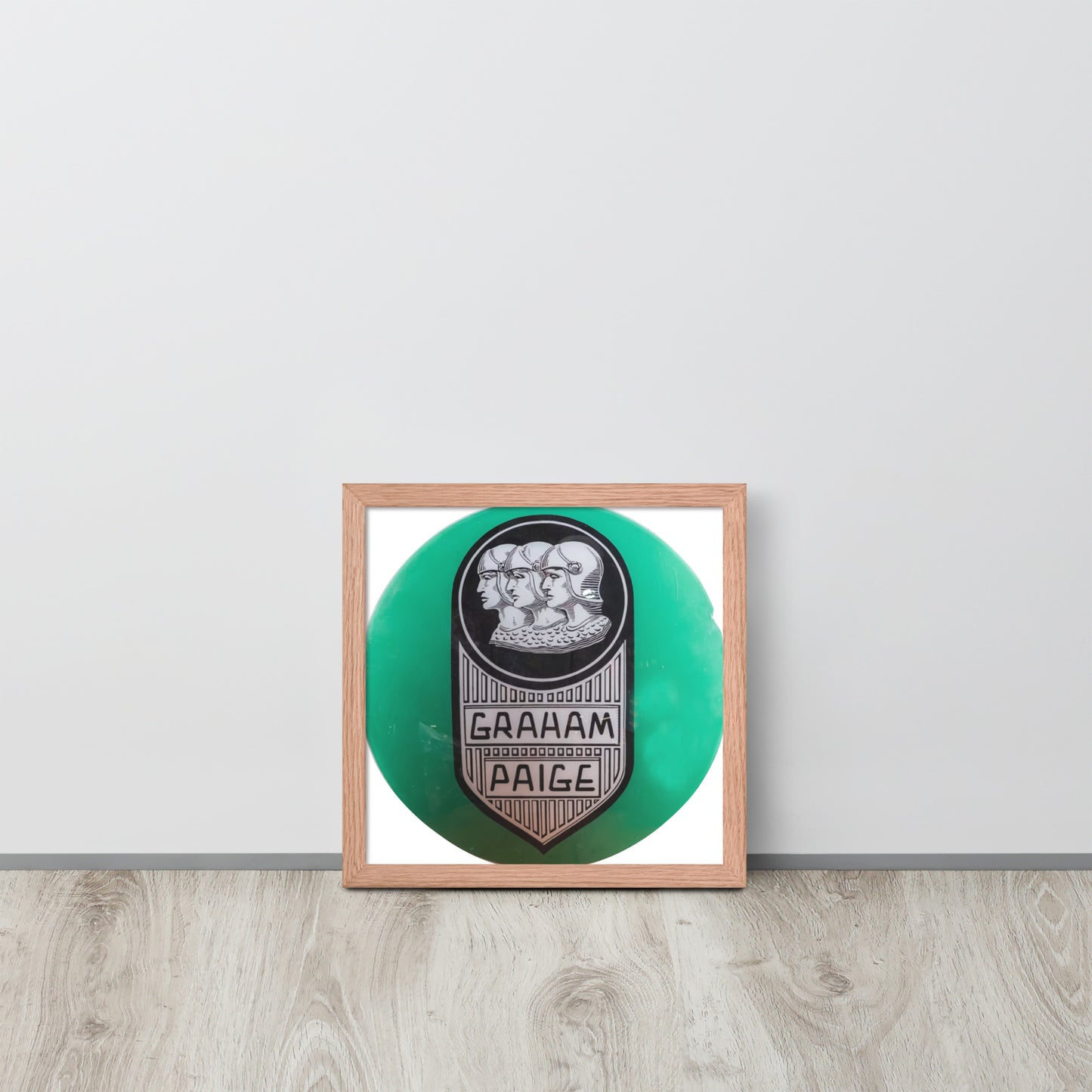 Retro Graham Paige Globe Design Framed poster