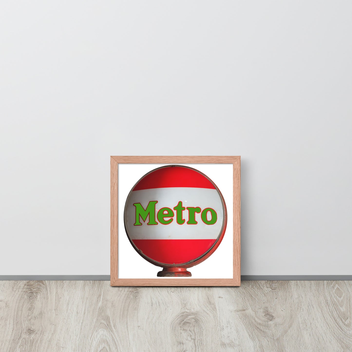 Retro Metro Globe Style Framed poster