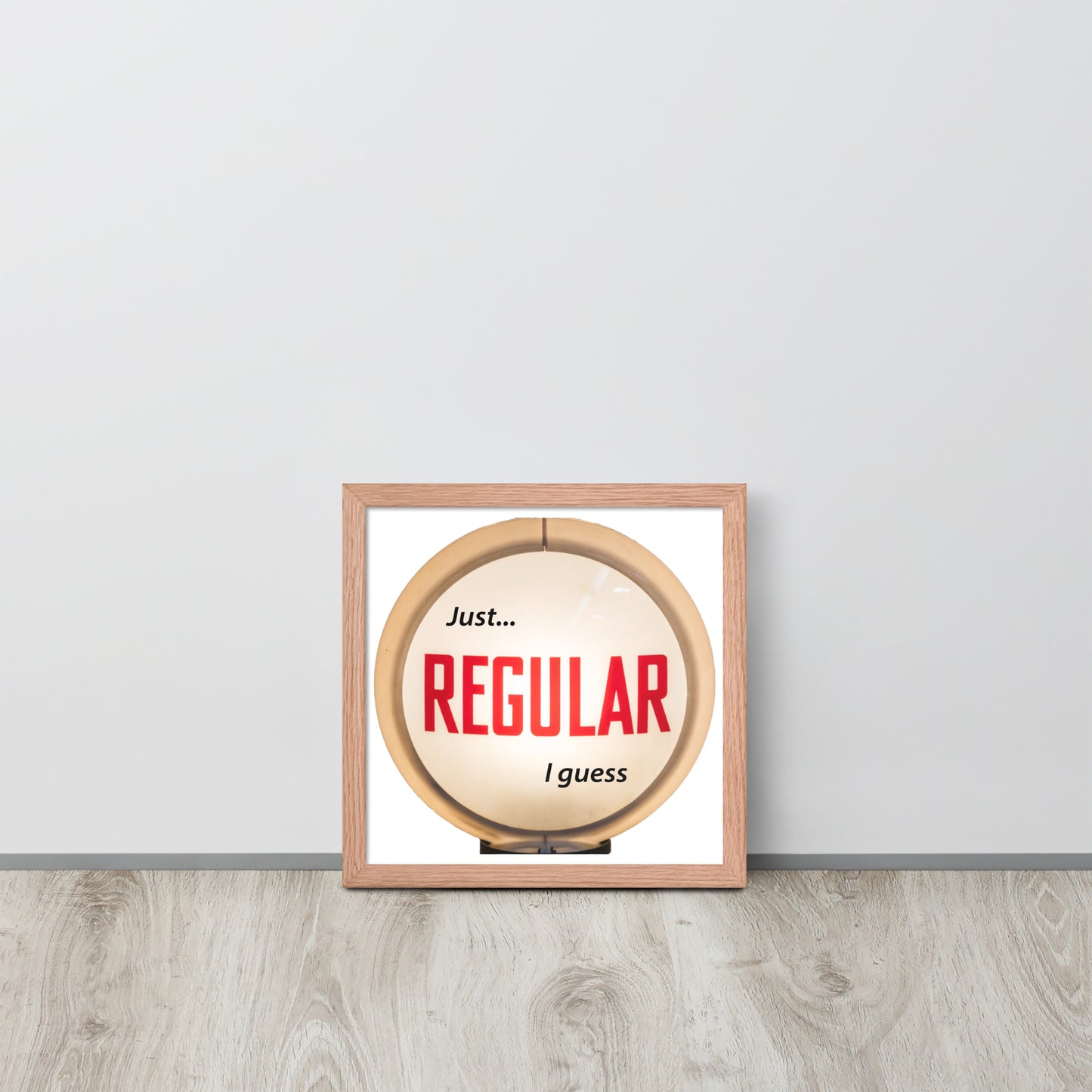 Retro Gas Globe Style Regular Framed poster