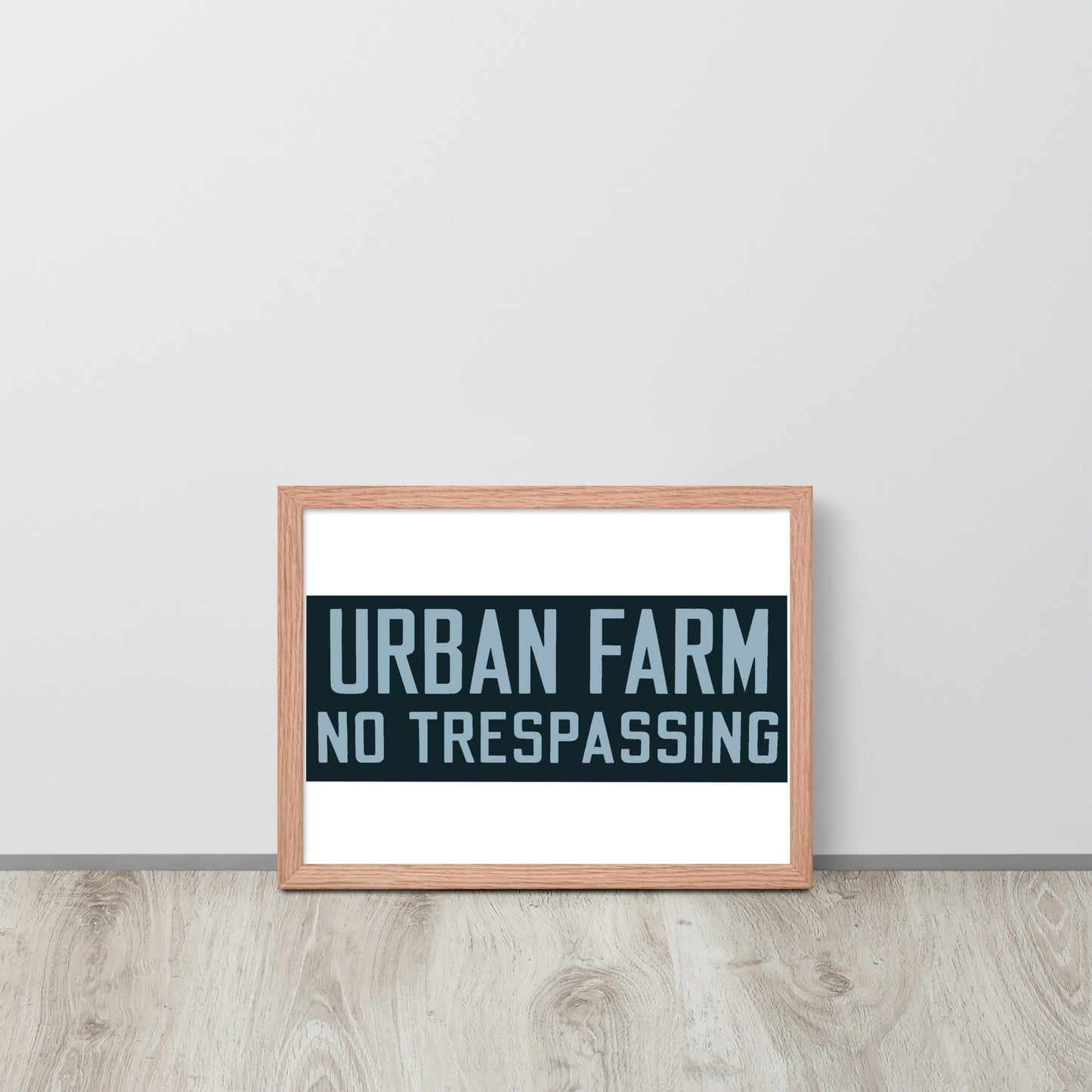 Retro Urban Farm Sign Porcelain Style Framed poster