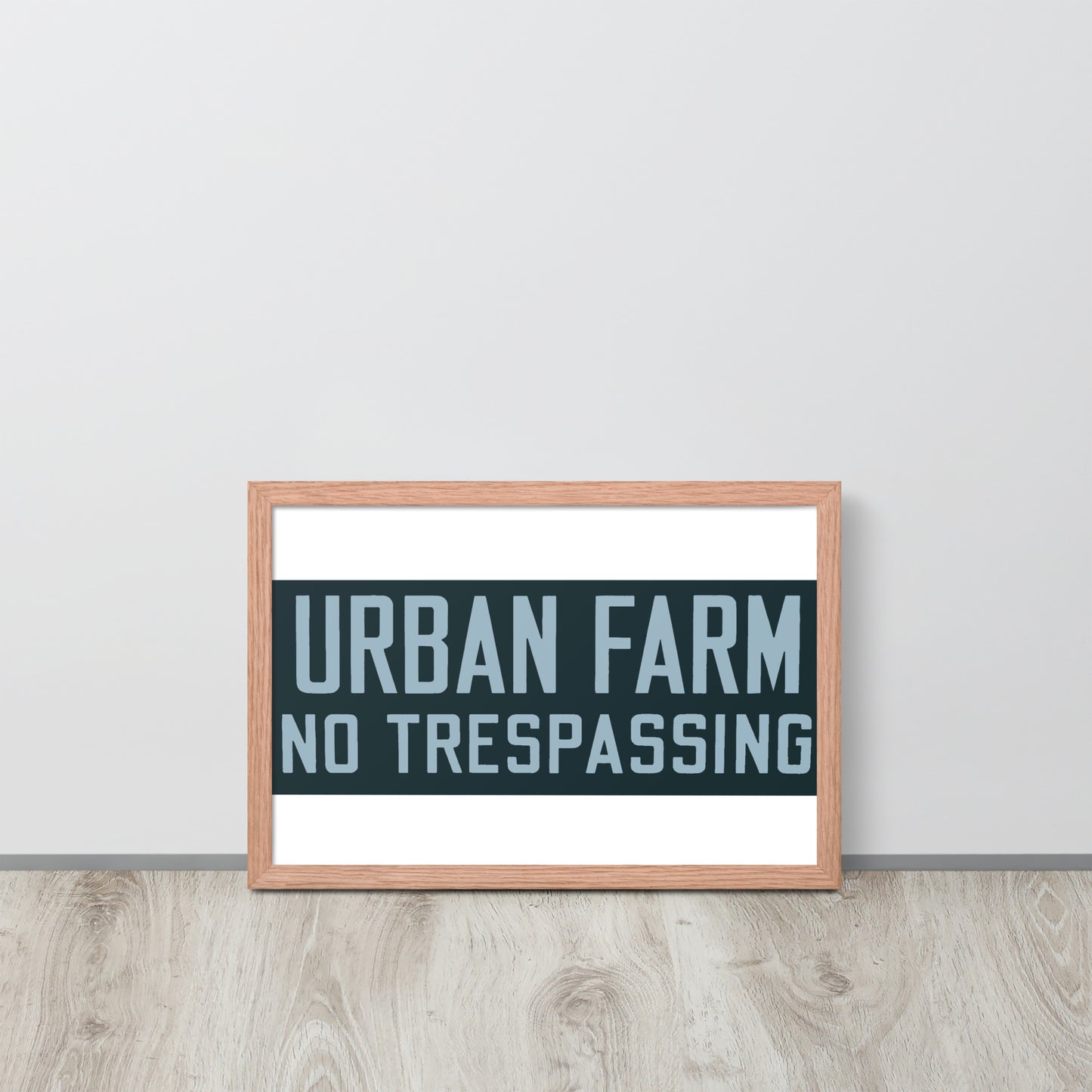 Retro Urban Farm Sign Porcelain Style Framed poster