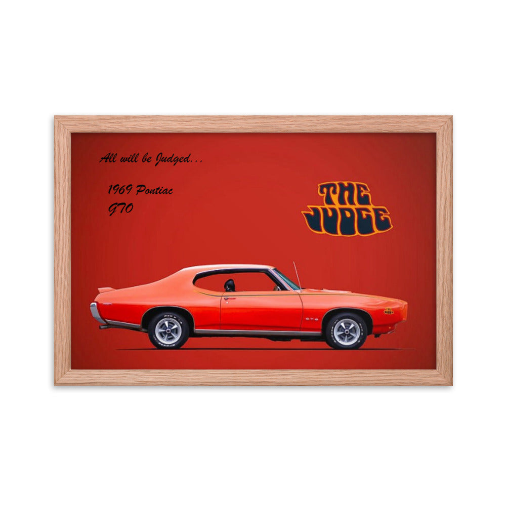 1969 Pontiac GTO: The Judge Framed poster