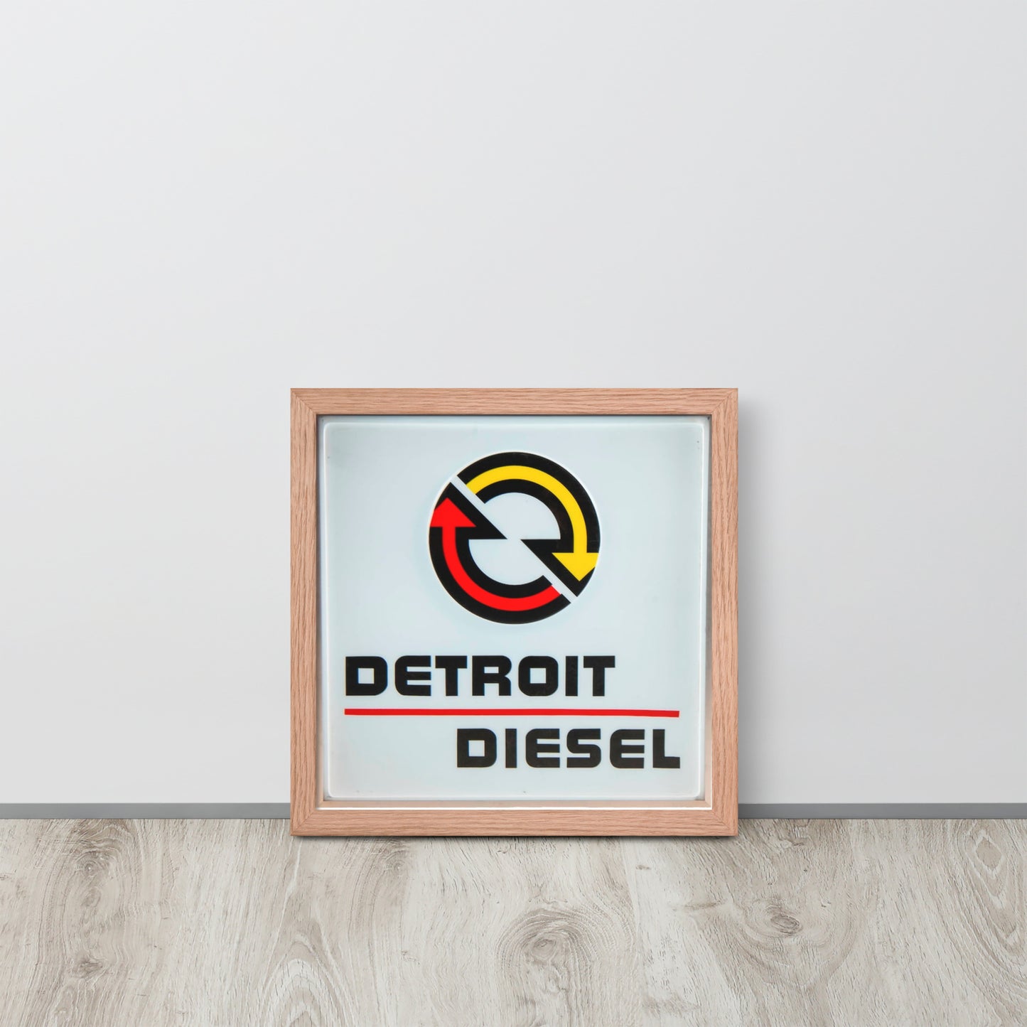 Detroit Diesel Retro Design Framed poster