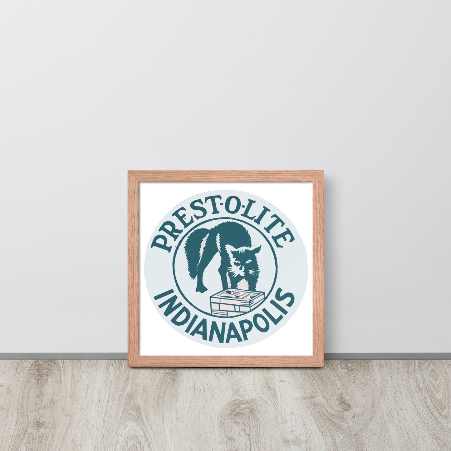 Vintage PrestoLite Battery Sign Framed poster