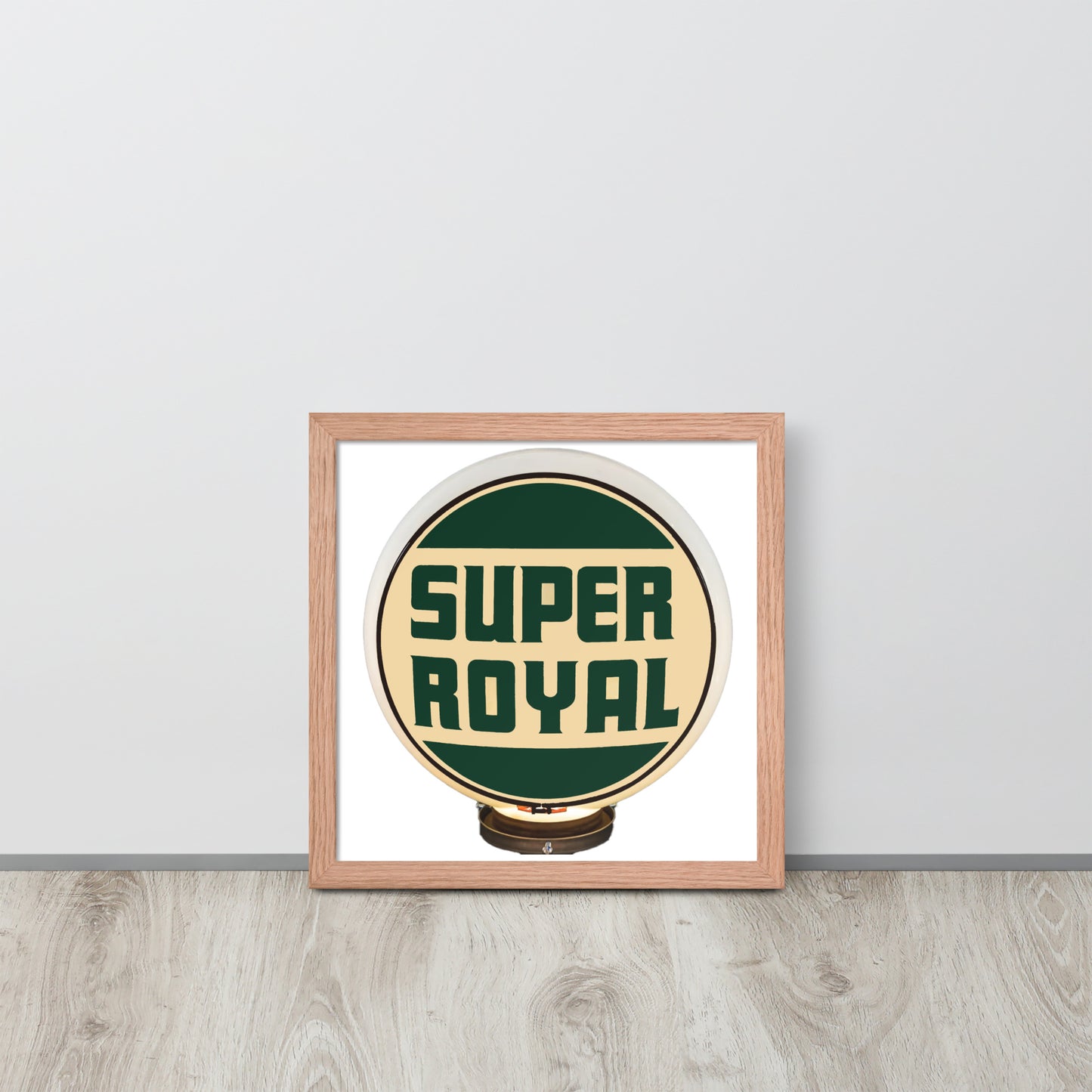 Super Royal Globe Style Framed poster