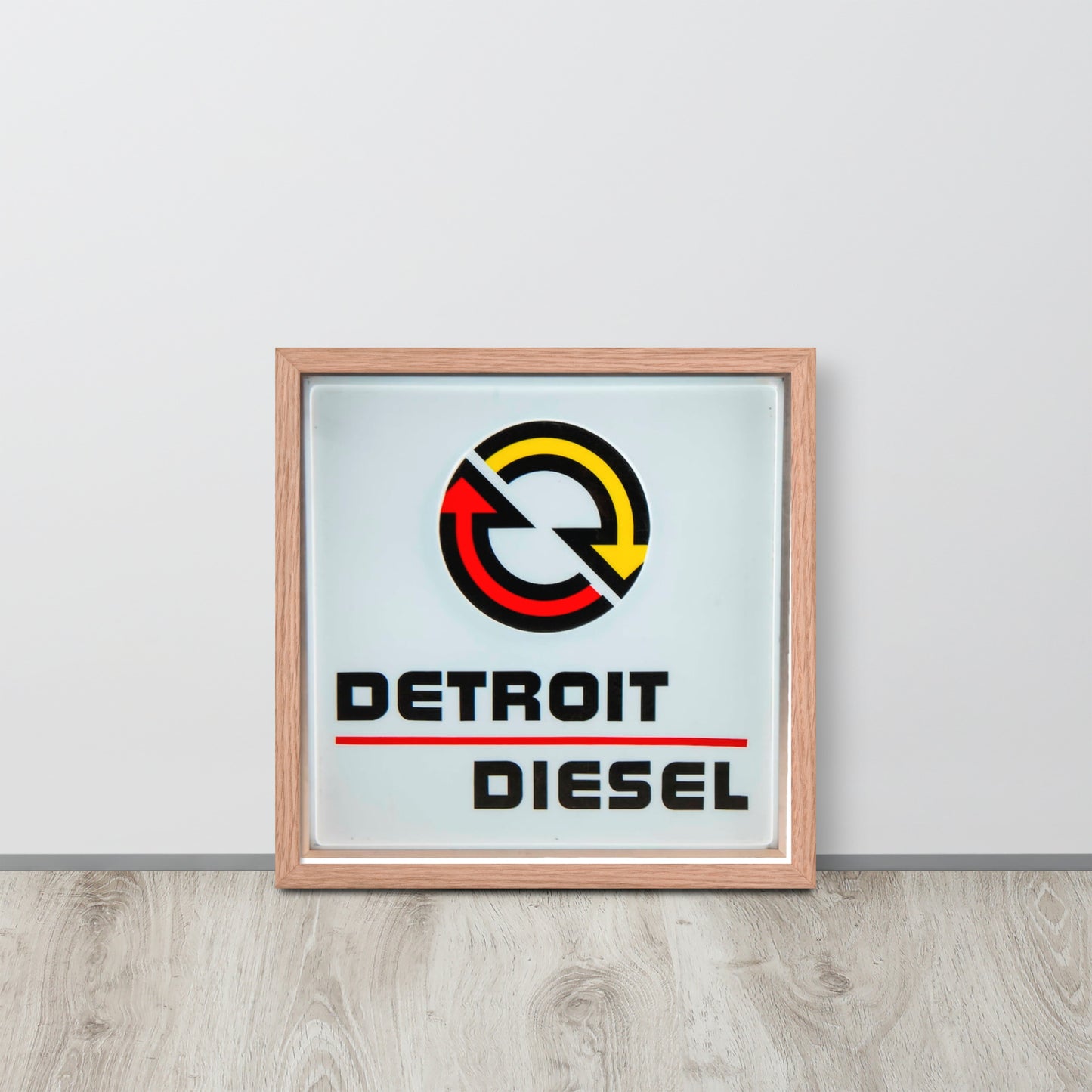 Detroit Diesel Retro Design Framed poster