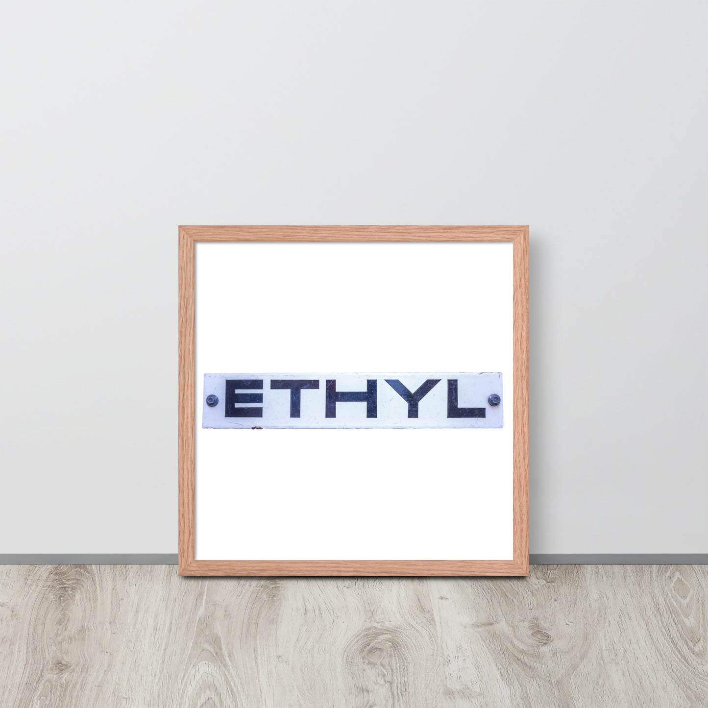 Vintage Ethyl Gas Sign Framed poster