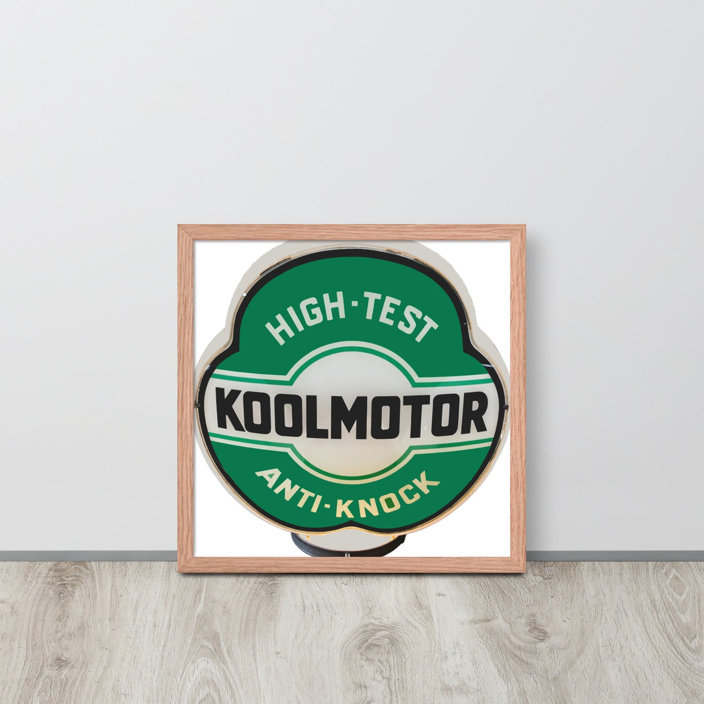 Vintage Kool Motor Globe Style Framed poster