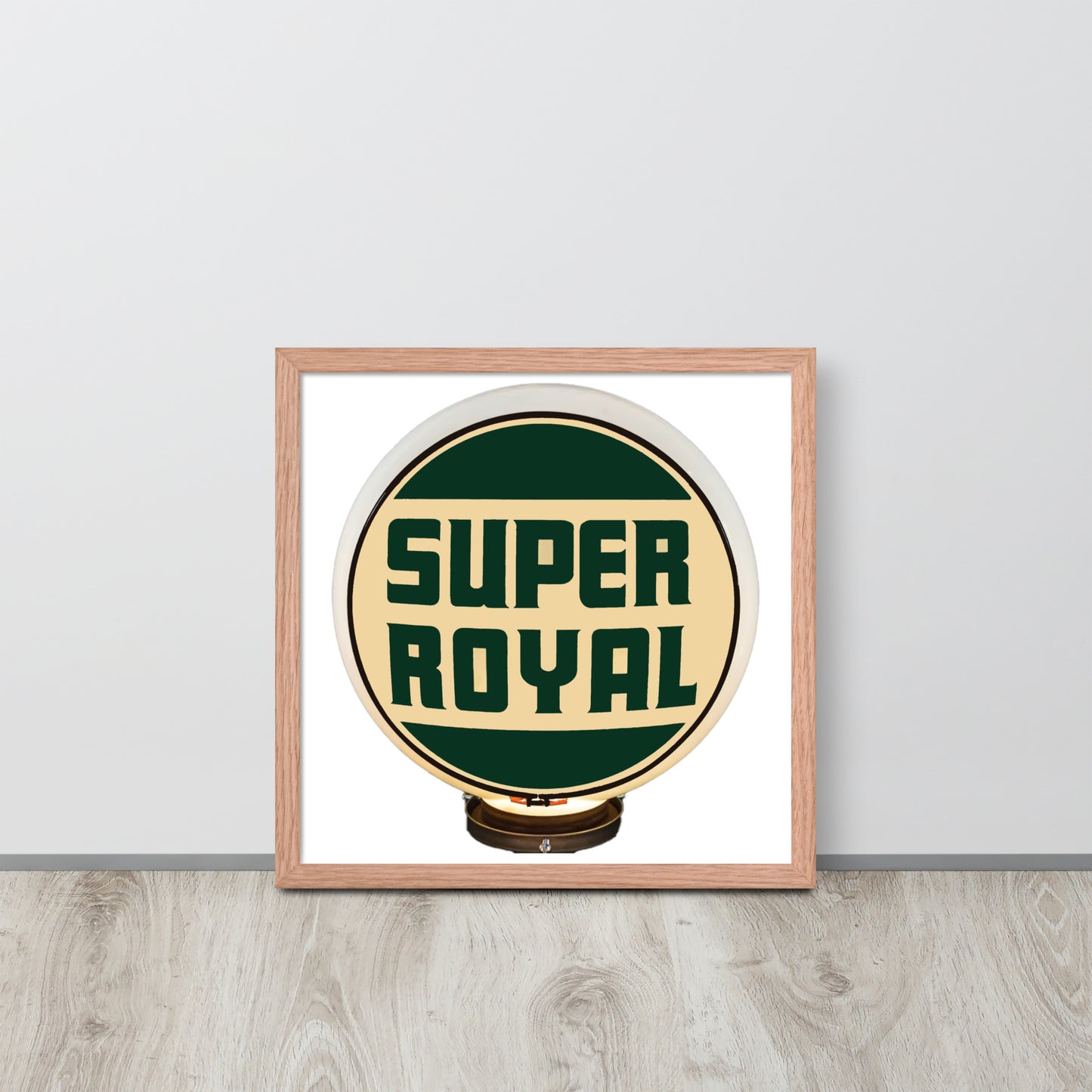 Super Royal Globe Style Framed poster