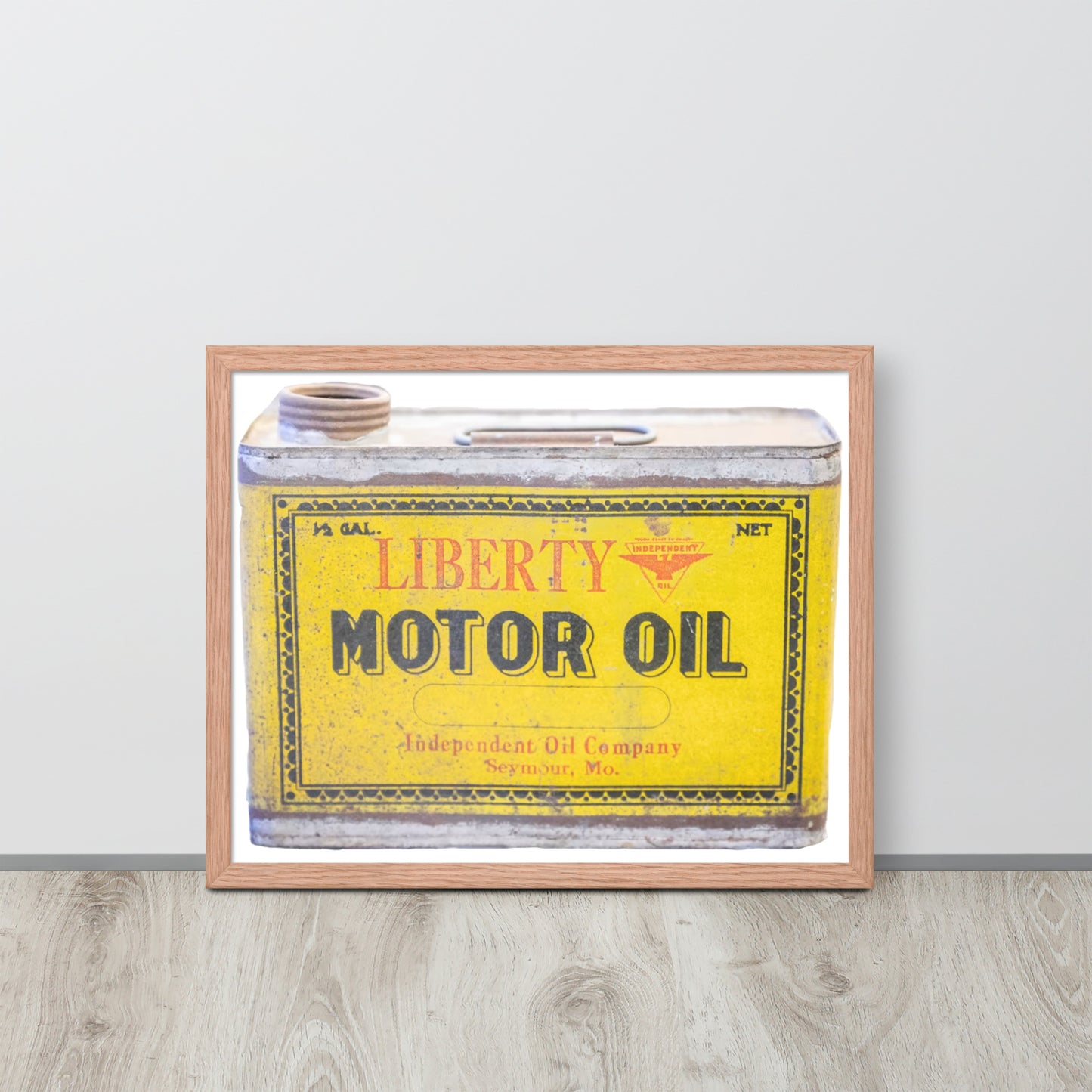 Vintage Patina Oil Can Framed poster