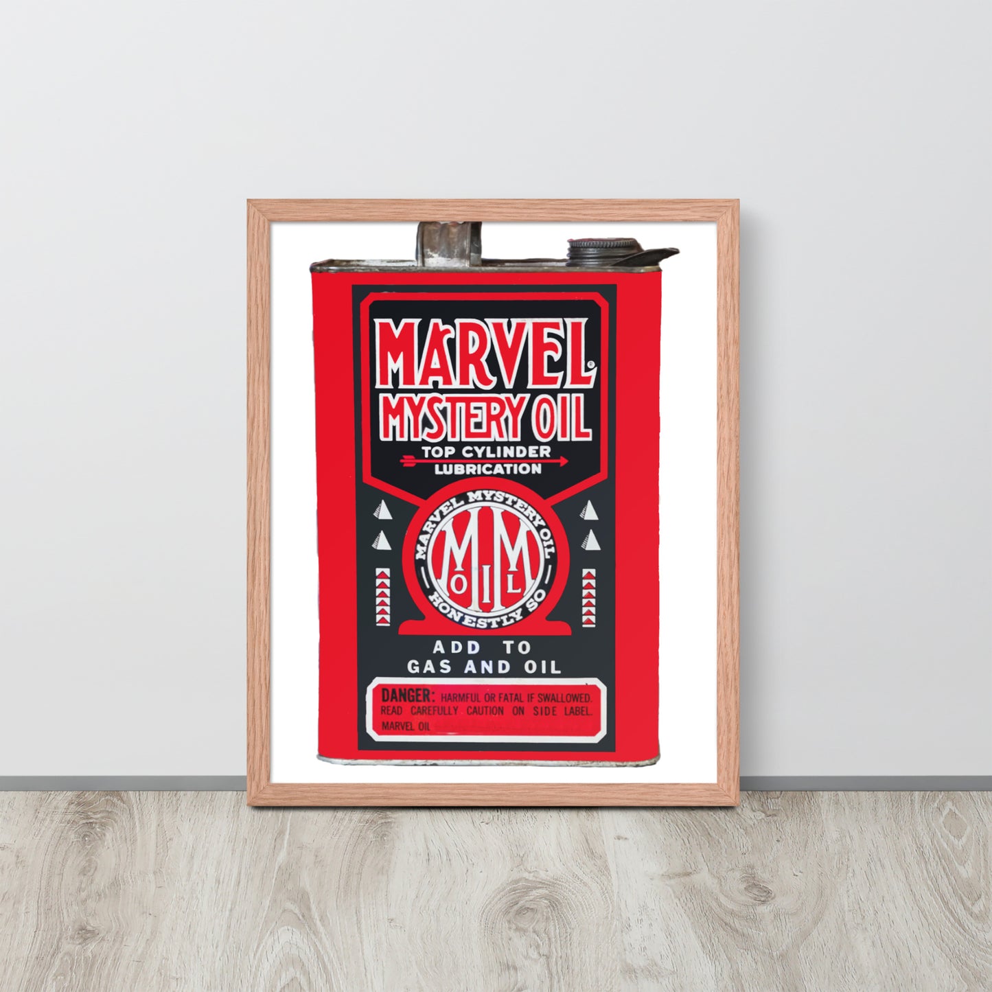 Vintage Marvel Mystery Oil Framed poster