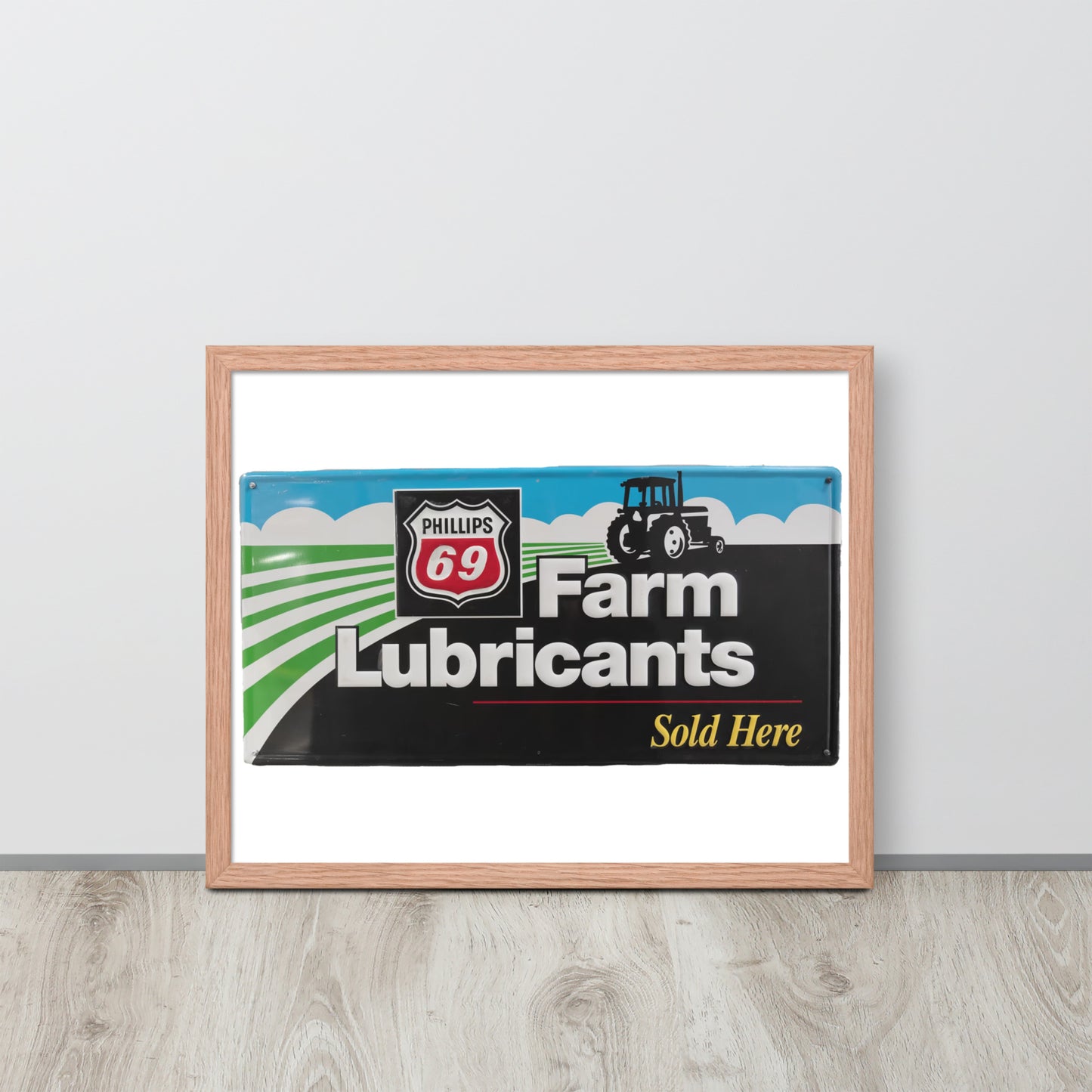 Phillips 69 License Plate Style Framed poster