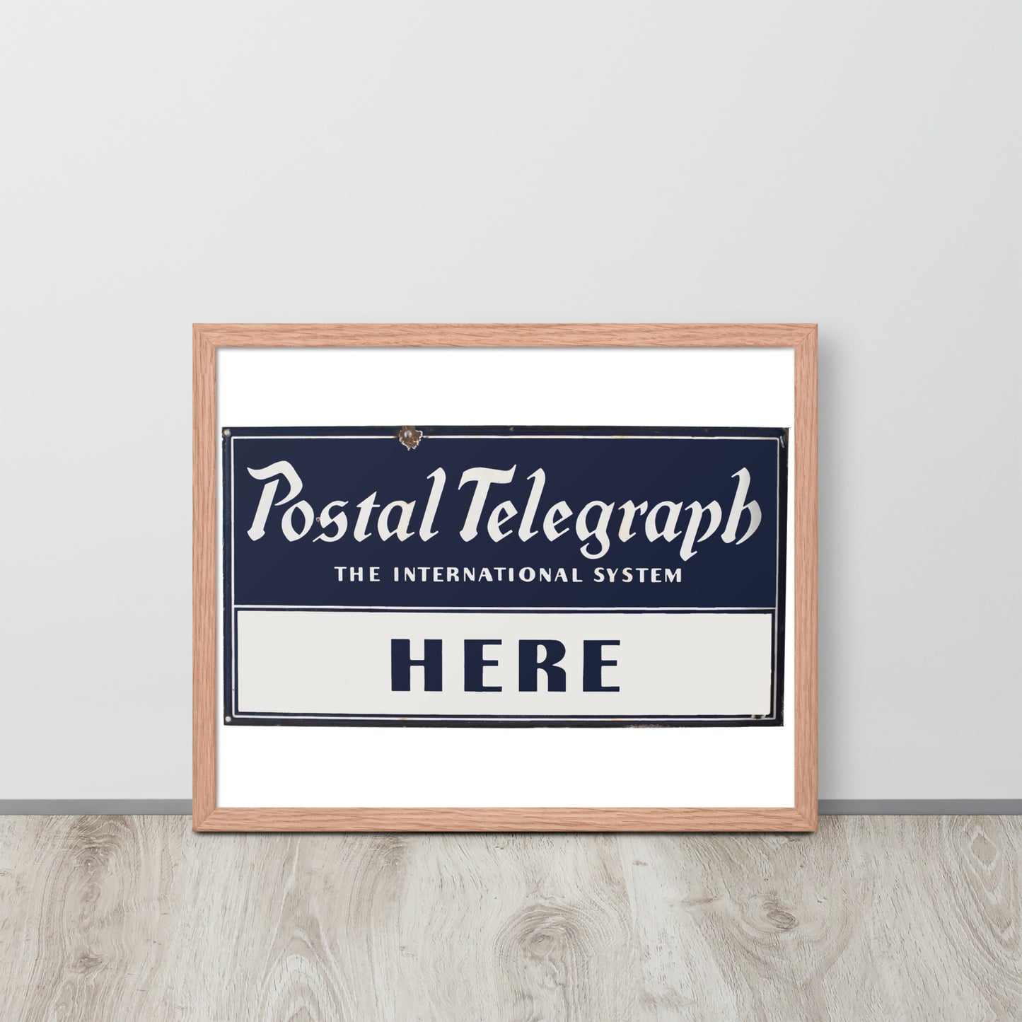 Vintage Telegraph Sign (The Original Email) Framed poster