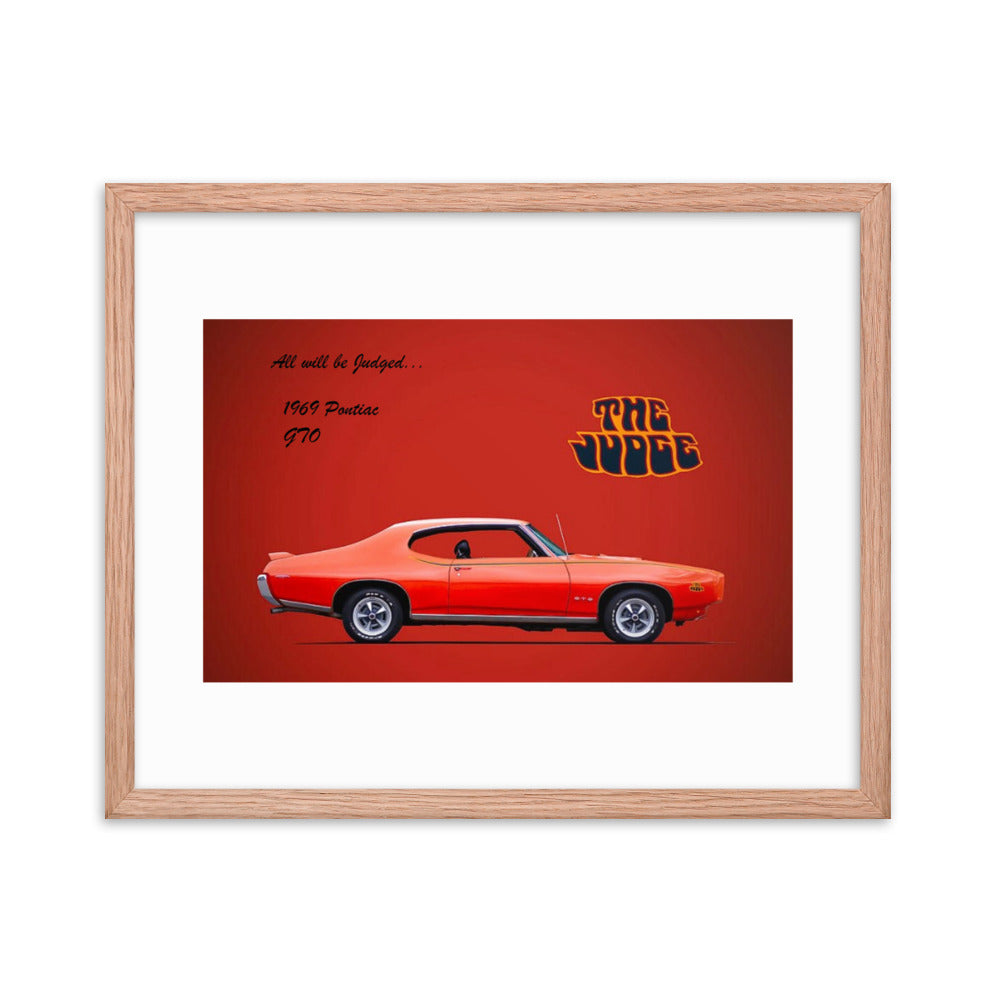 1969 Pontiac GTO: The Judge Framed poster