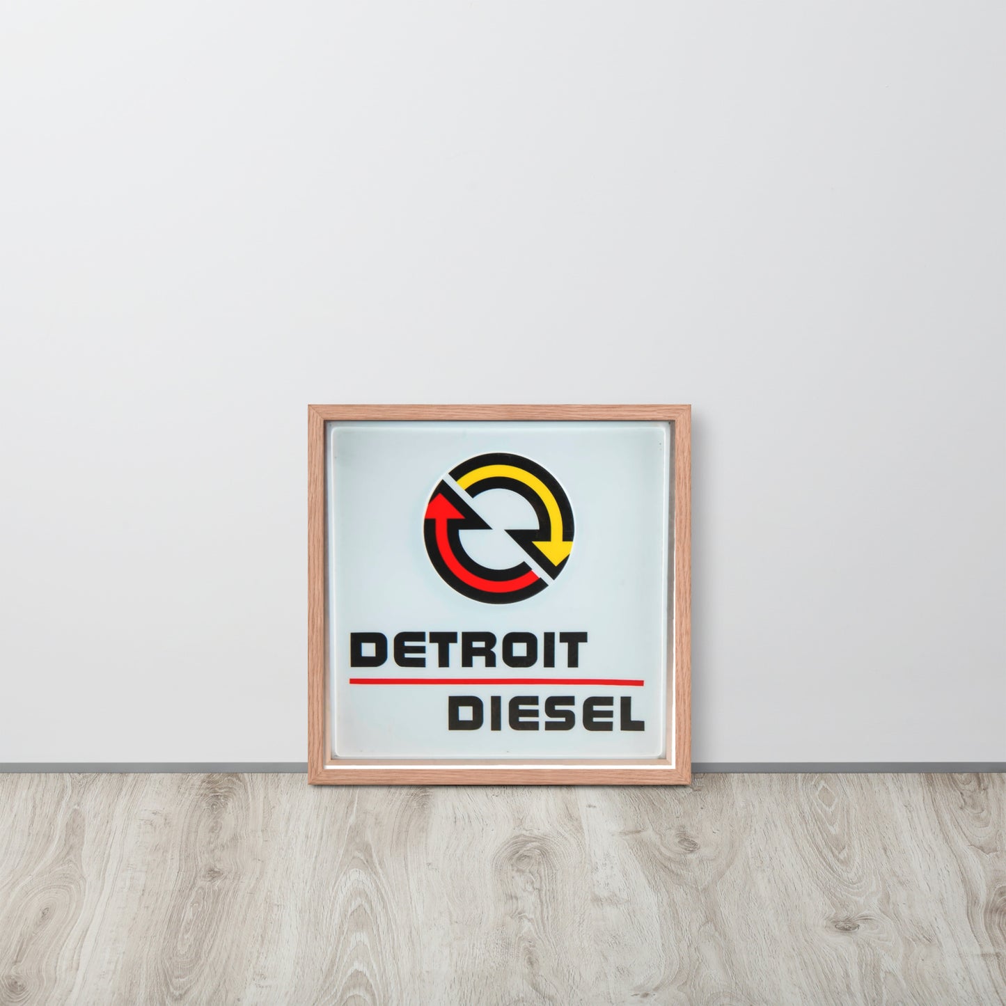 Detroit Diesel Retro Design Framed poster