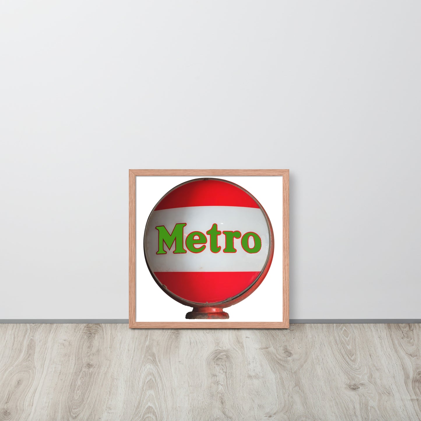 Retro Metro Globe Style Framed poster