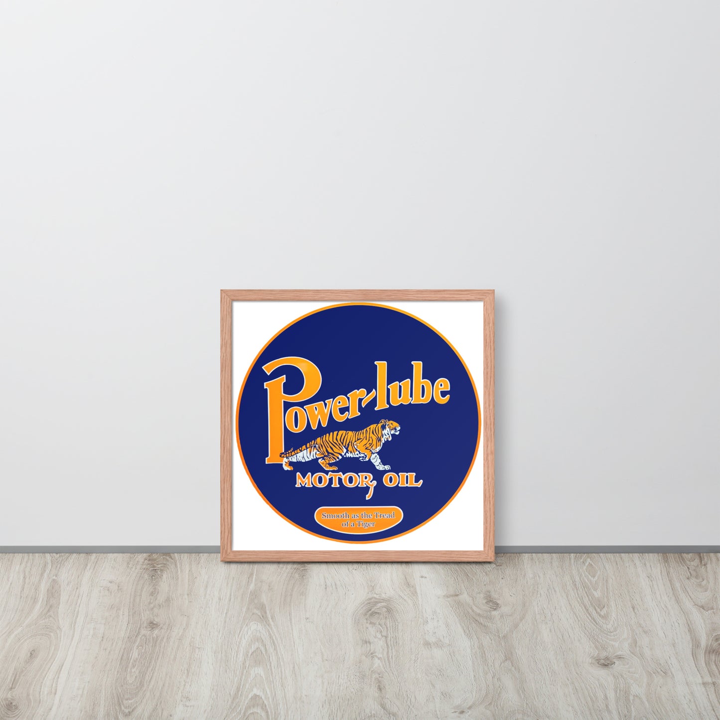 Retro Oil Sign PowerLube Framed poster