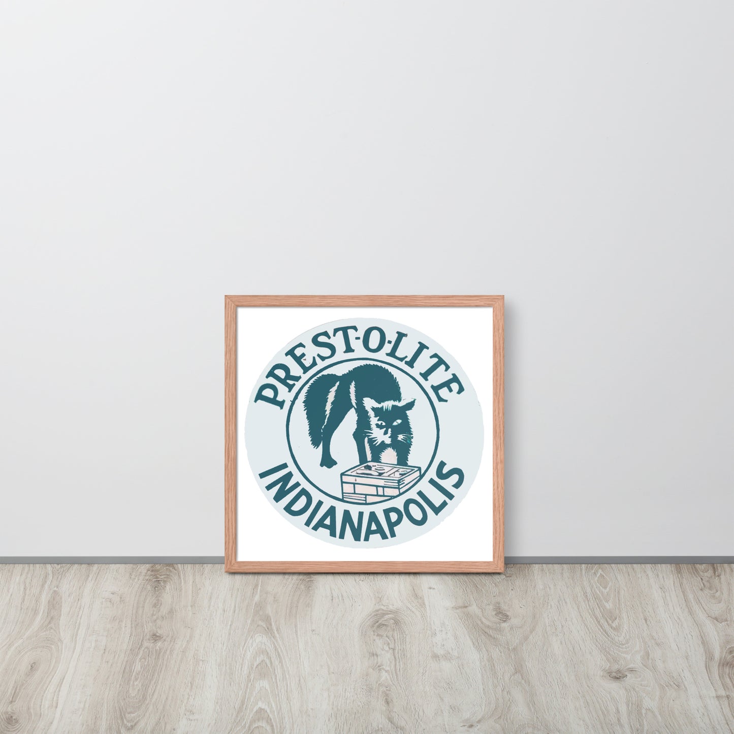 Vintage PrestoLite Battery Sign Framed poster