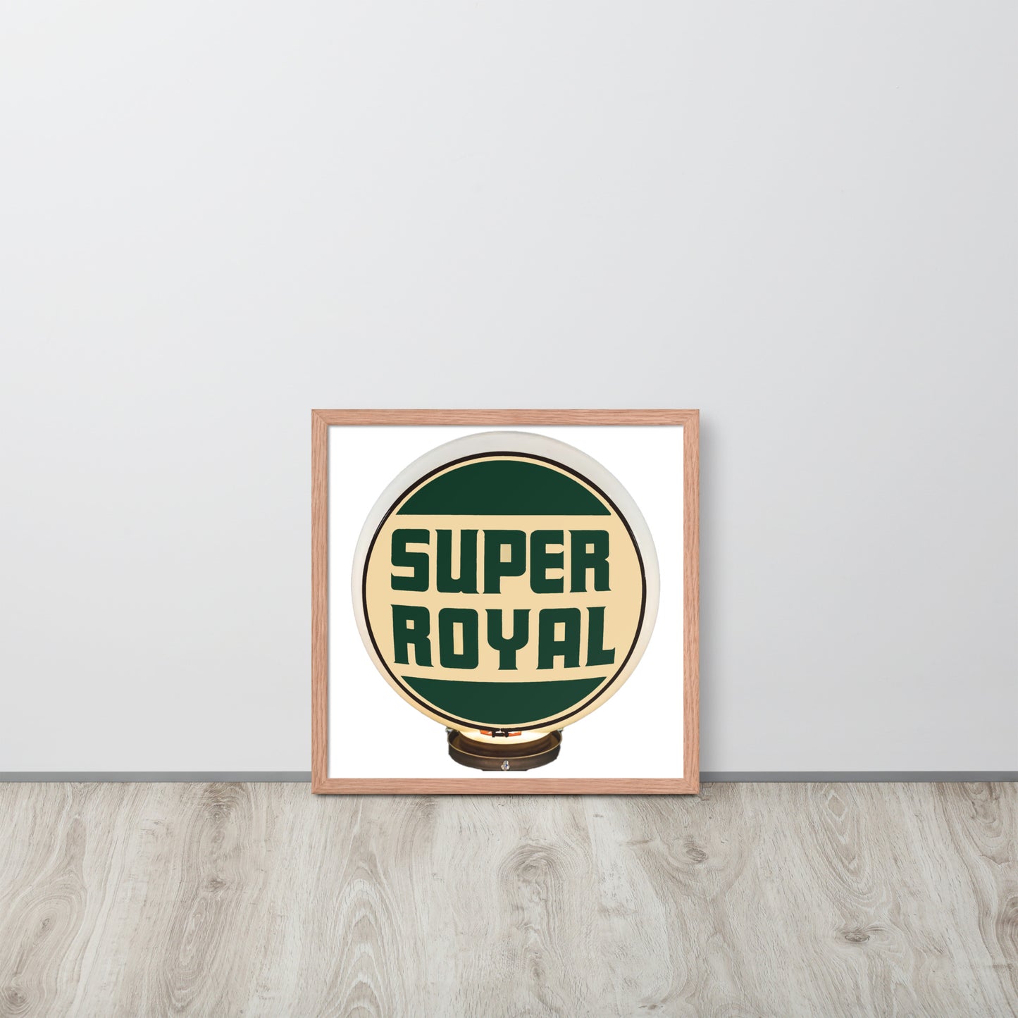 Super Royal Globe Style Framed poster