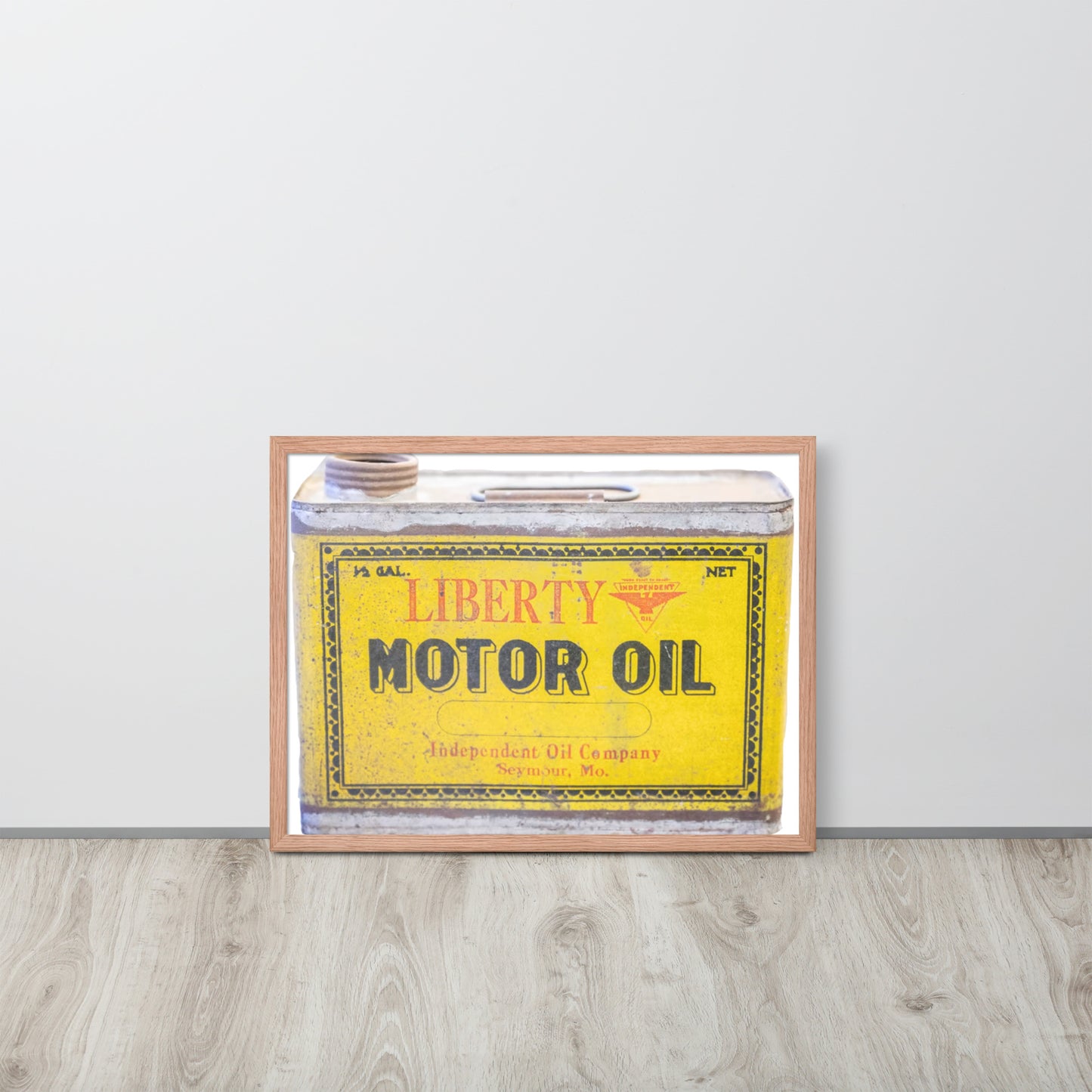 Vintage Patina Oil Can Framed poster