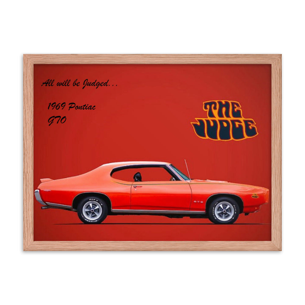 1969 Pontiac GTO: The Judge Framed poster