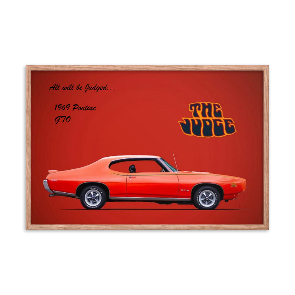 1969 Pontiac GTO: The Judge Framed poster