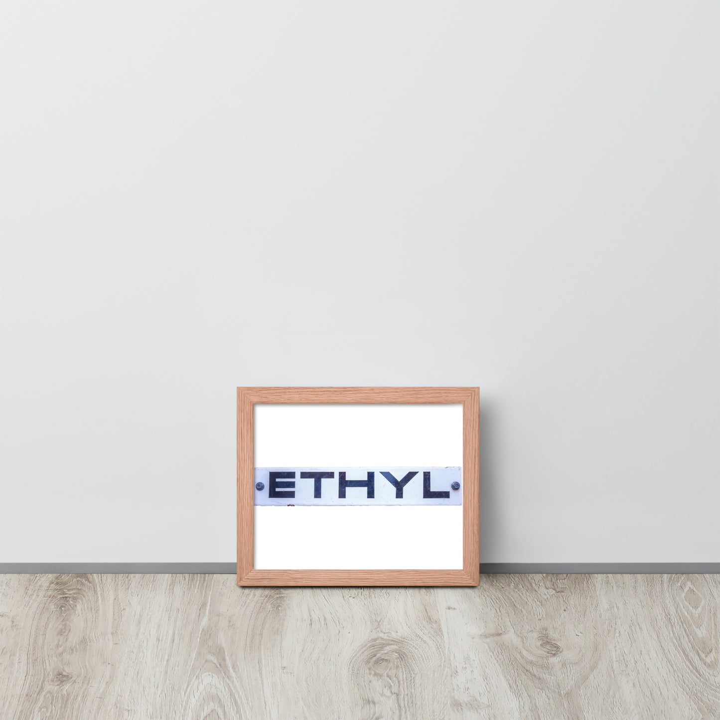 Vintage Ethyl Gas Sign Framed poster