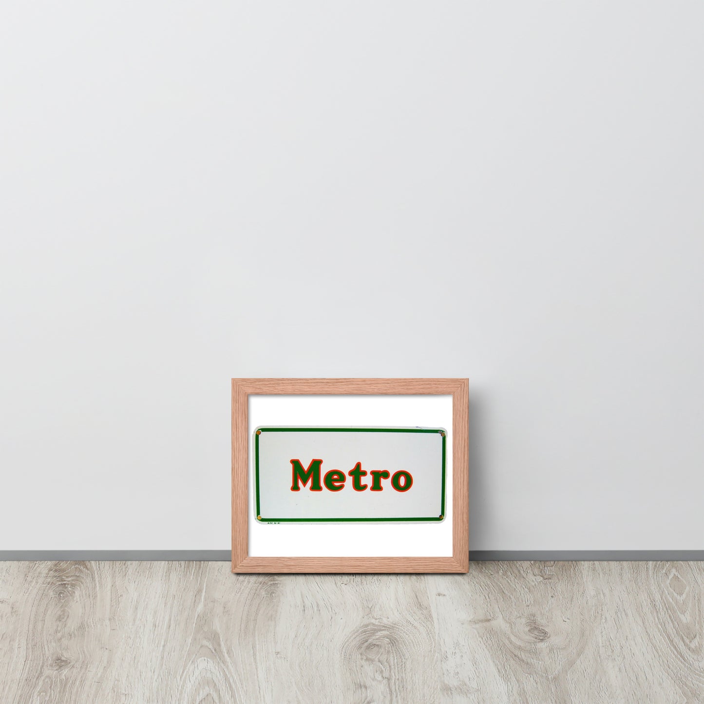 Retro Metro Tin Style Framed poster