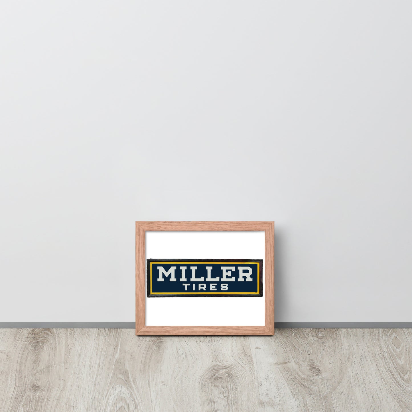 Vintage Miller Tire Sign Framed poster