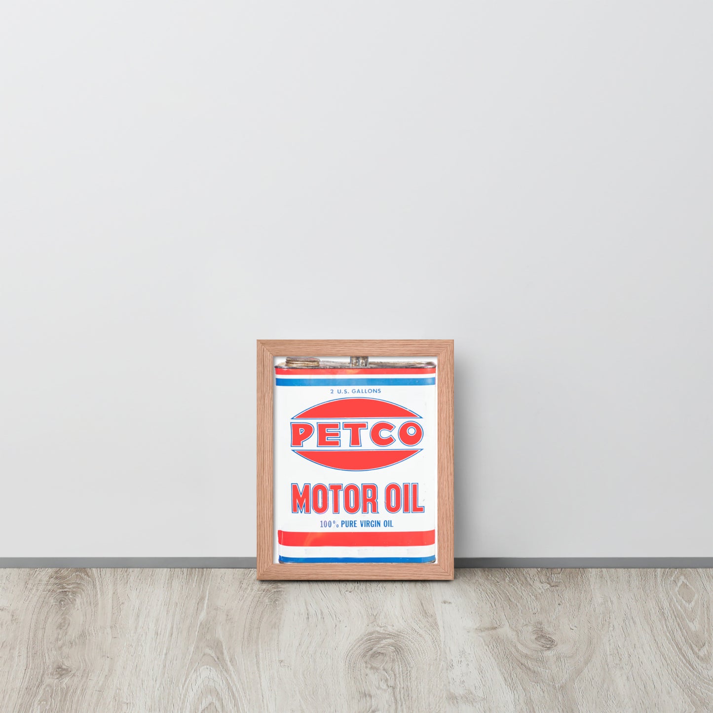 Vintage Petco Oil Can Framed poster