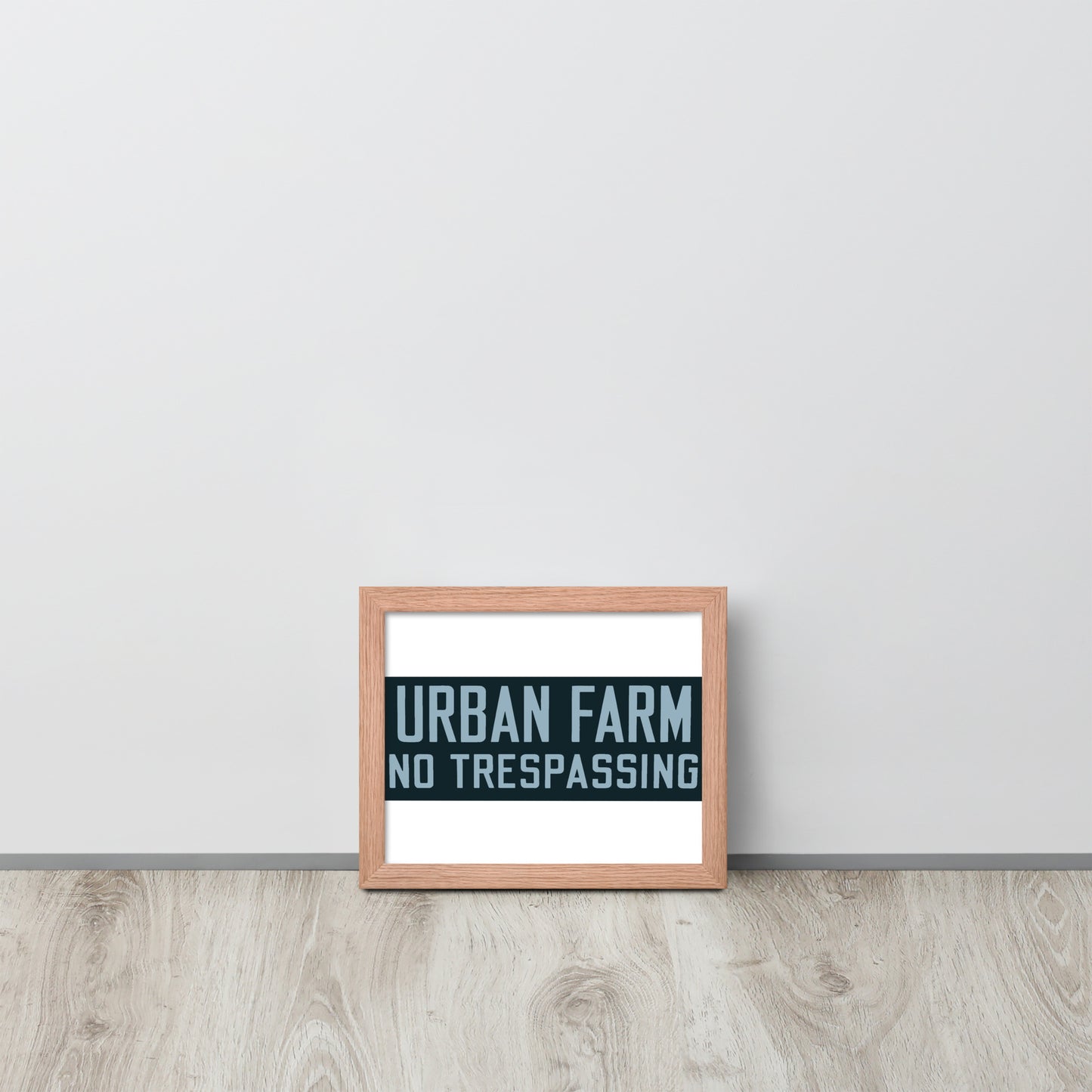 Retro Urban Farm Sign Porcelain Style Framed poster