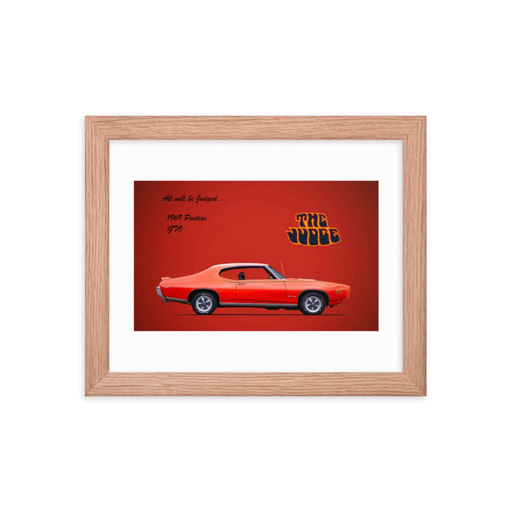 1969 Pontiac GTO: The Judge Framed poster