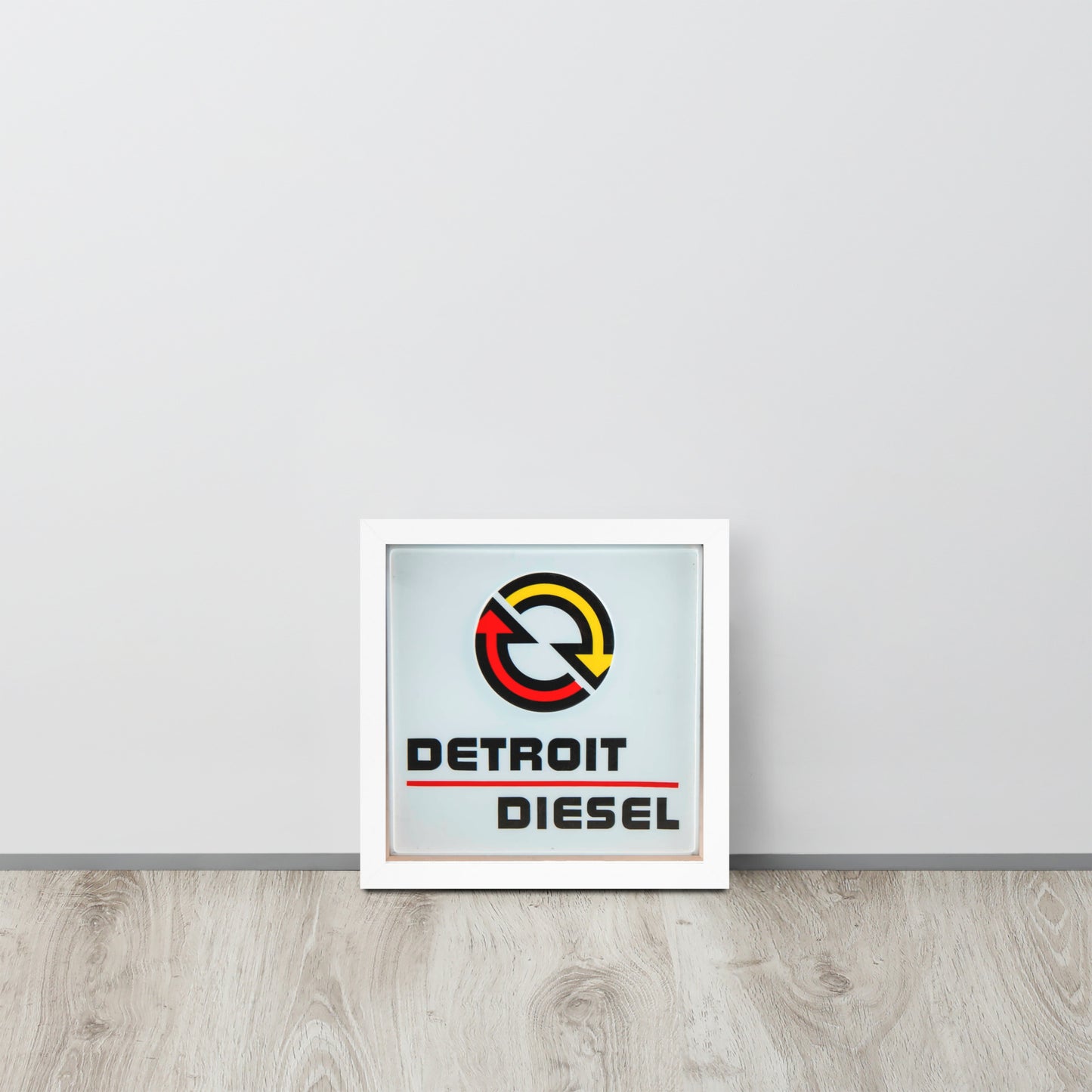 Detroit Diesel Retro Design Framed poster