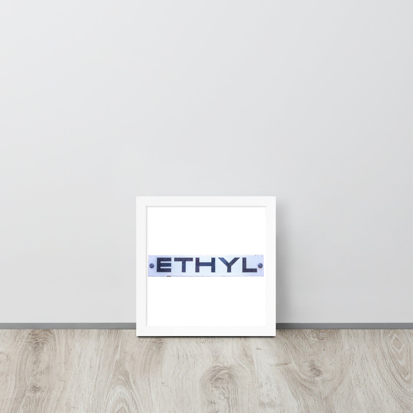 Vintage Ethyl Gas Sign Framed poster