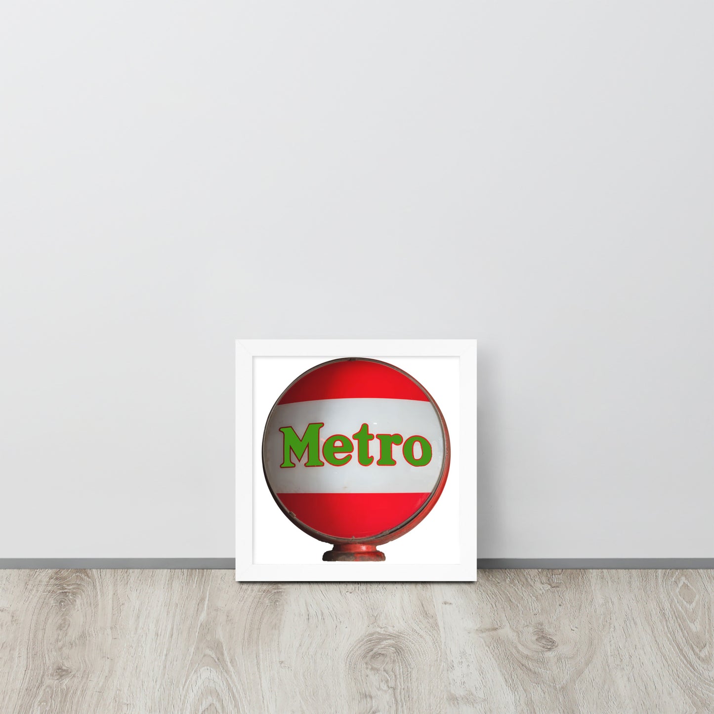 Retro Metro Globe Style Framed poster